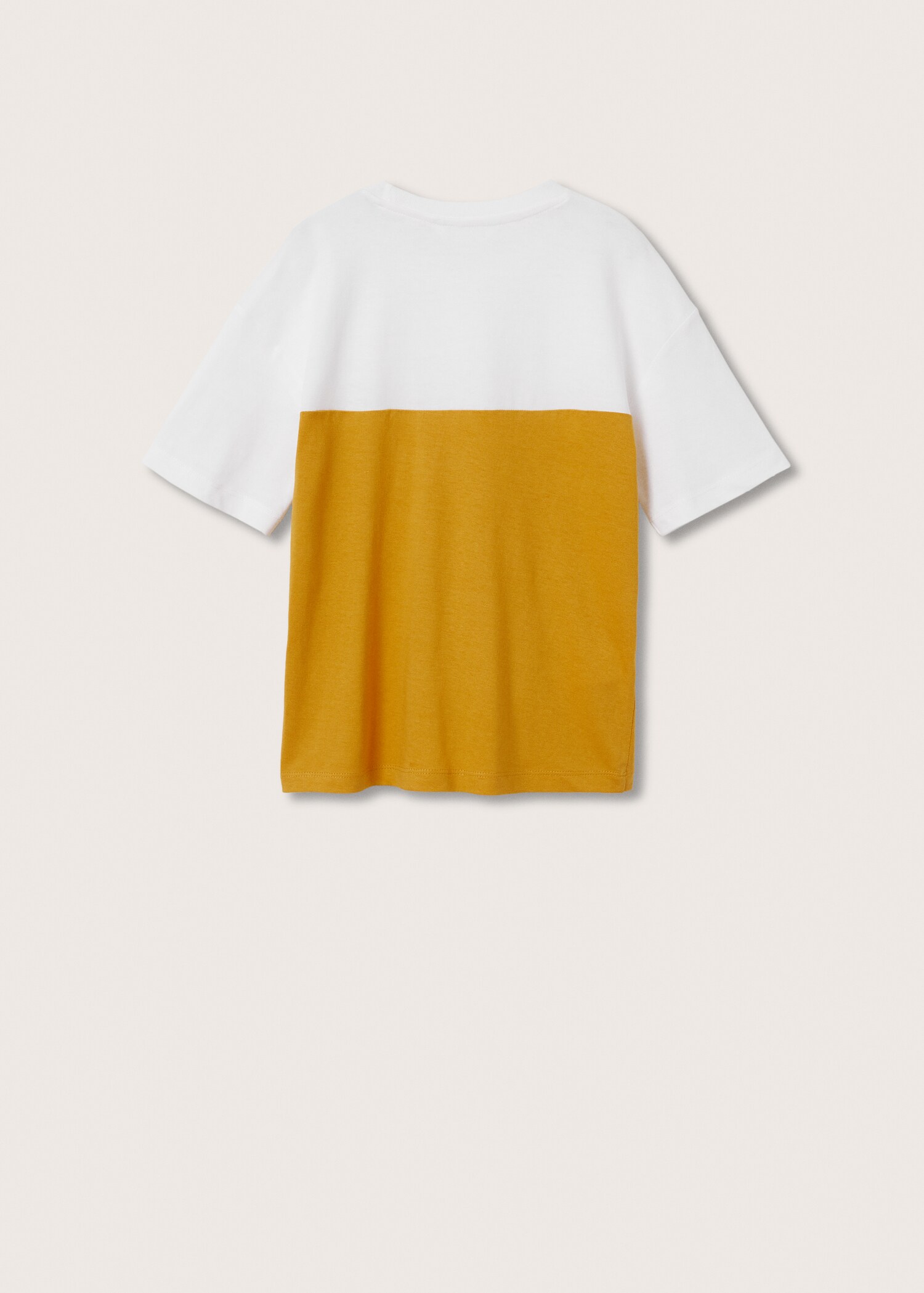 Chest-pocket bicolour T-shirt - Reverse of the article