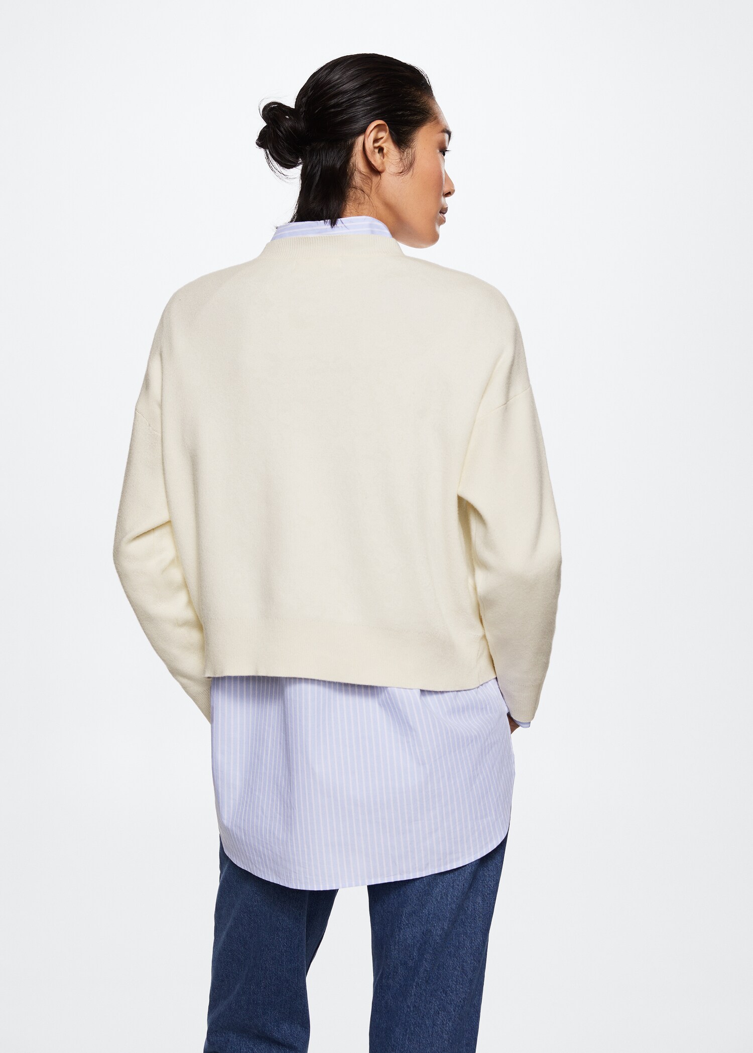 Oversize knit sweater - Reverse of the article