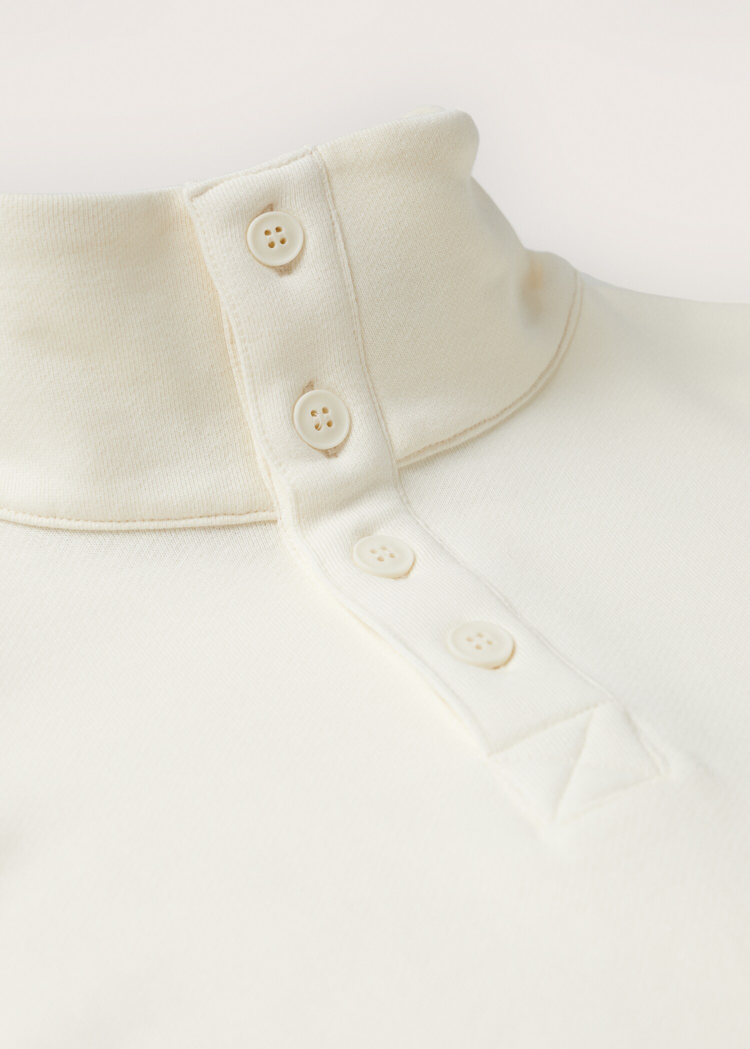 Sudadera cuello abotonado - Detalle del artículo 8