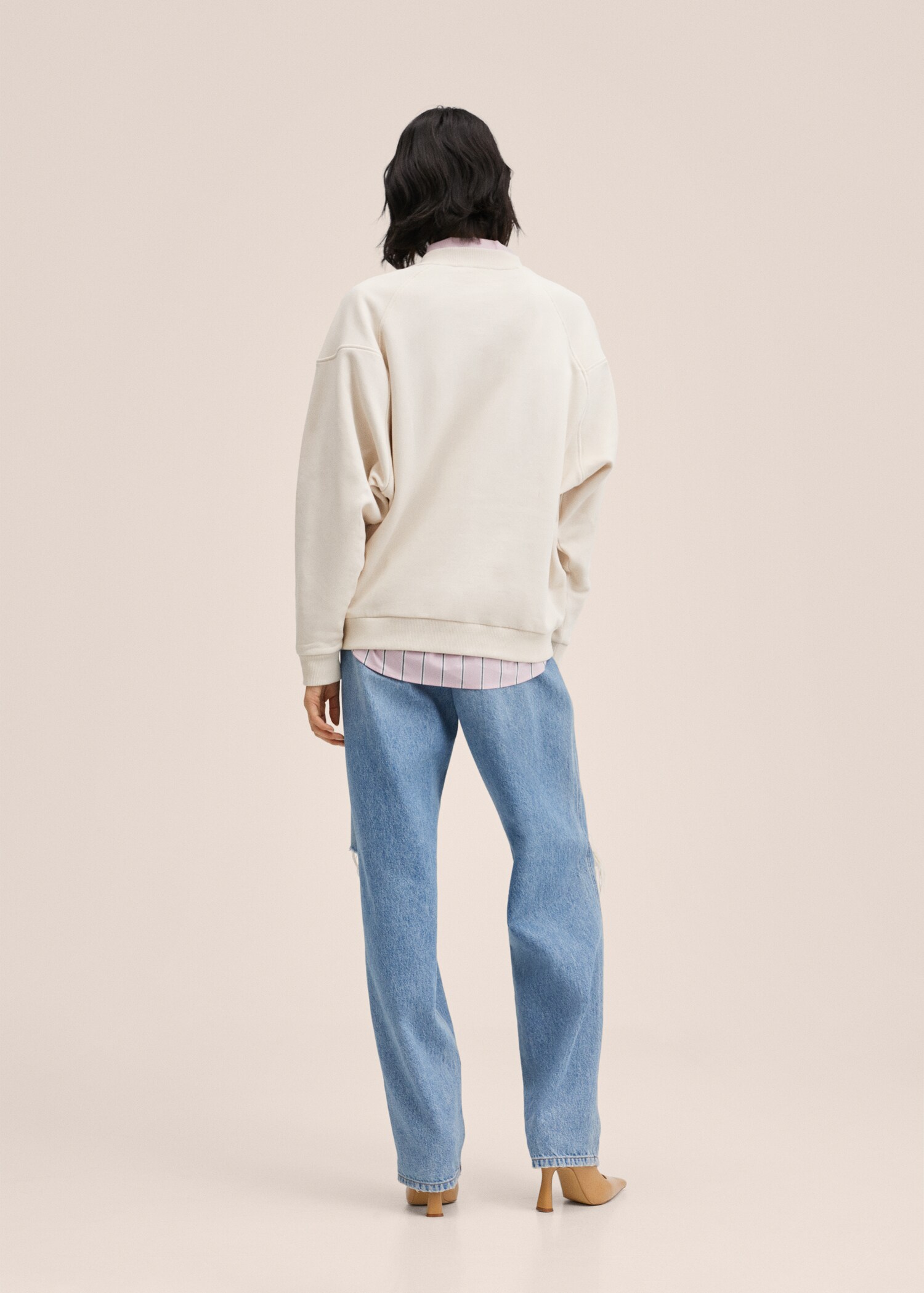 Sudadera algodón mensaje - Reverso del artículo