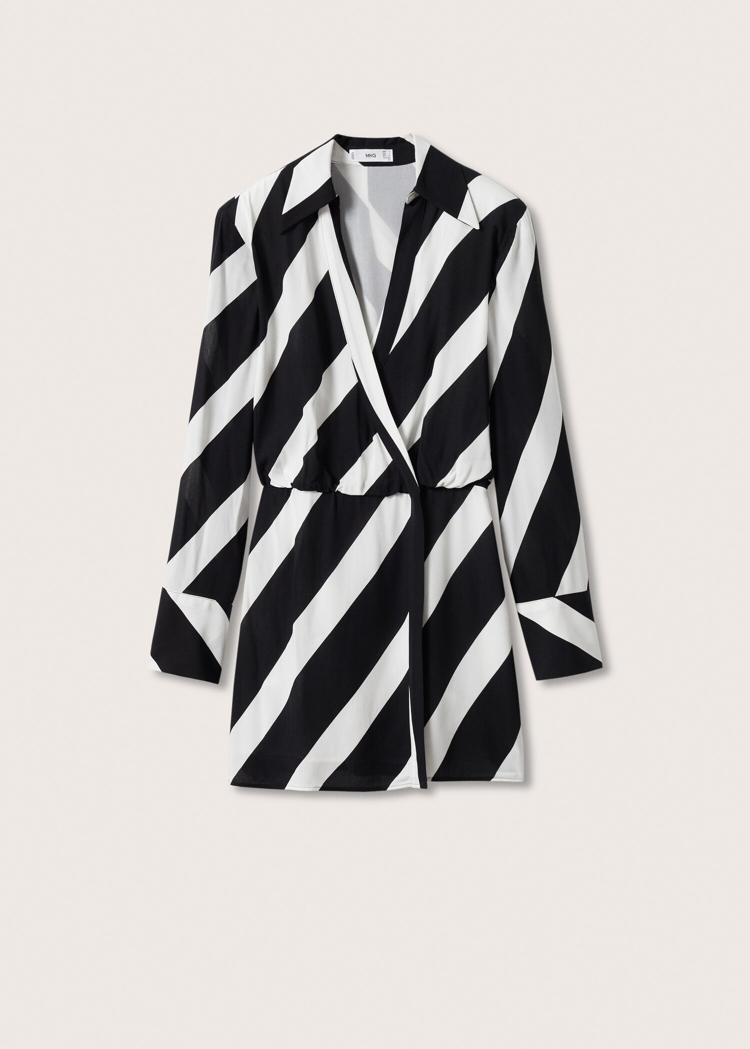 Striped wrap dress - Article without model