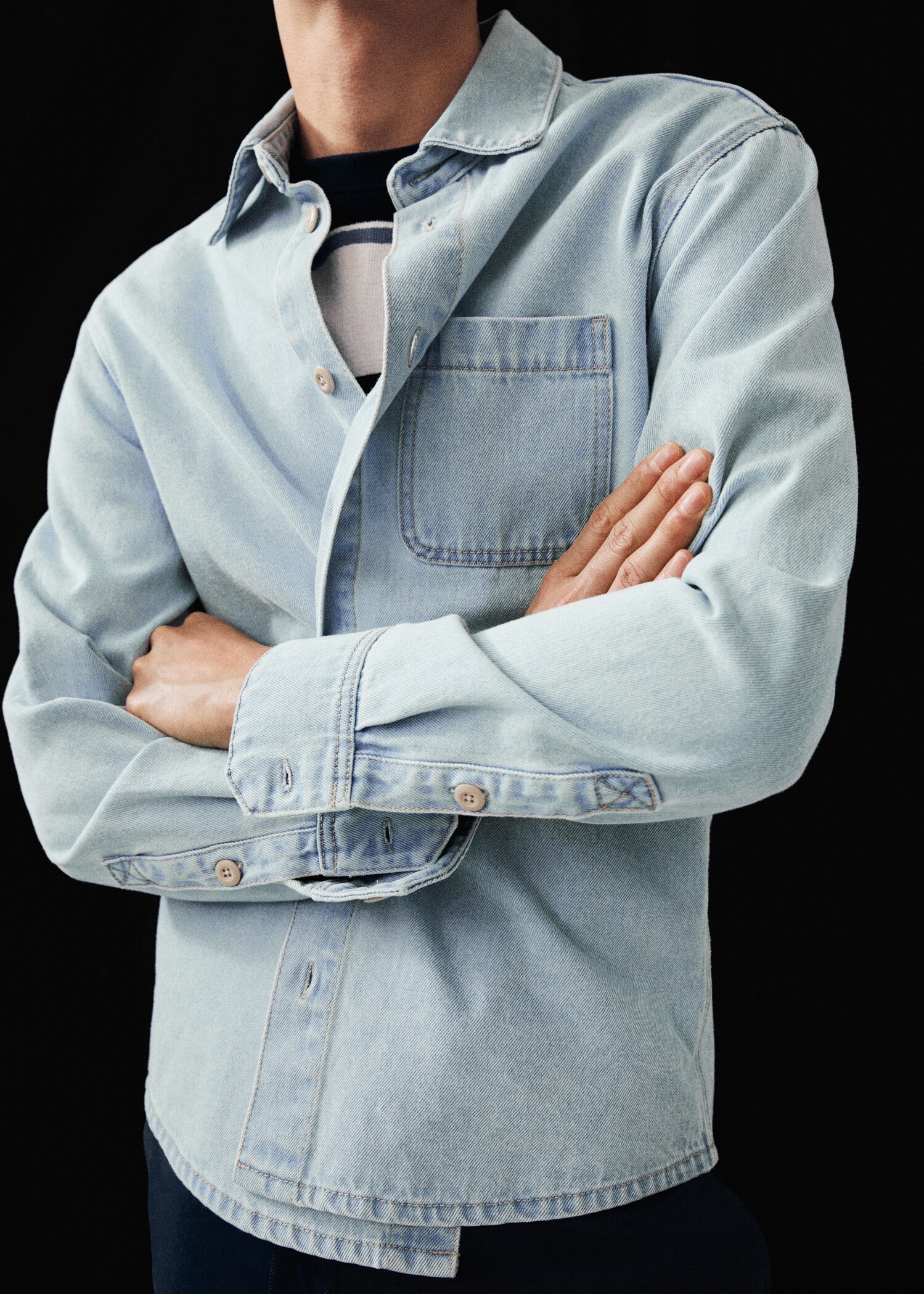 Camisa vaquera bolsillo - Detalle del artículo 6