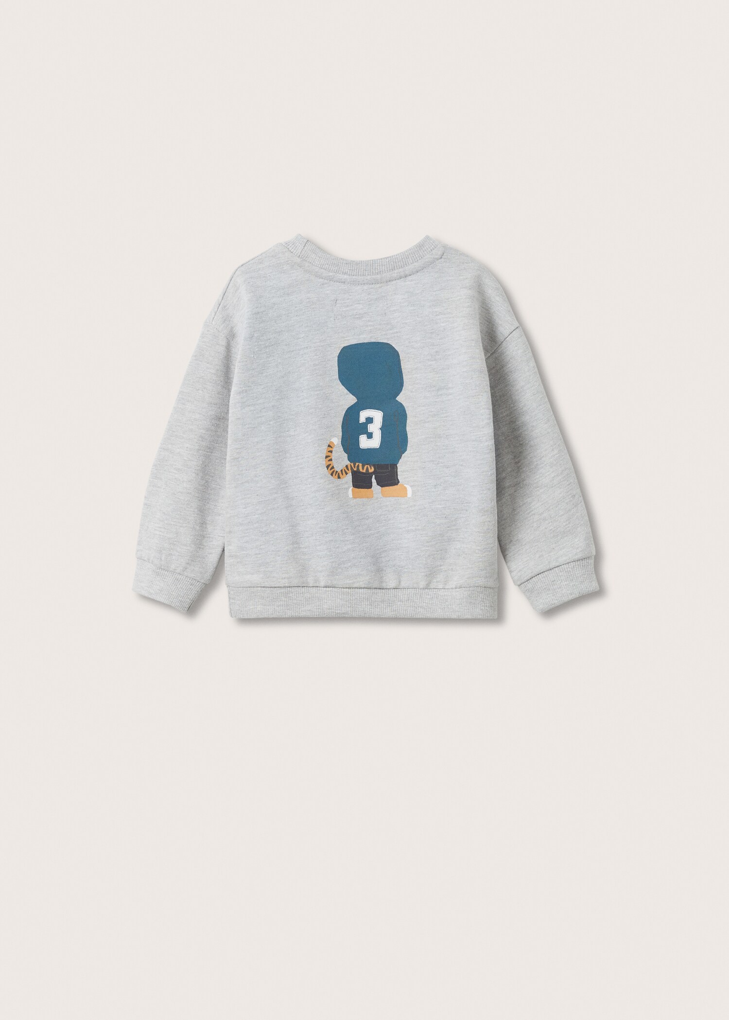 Sweat-shirt coton imprimé - Verso de l’article