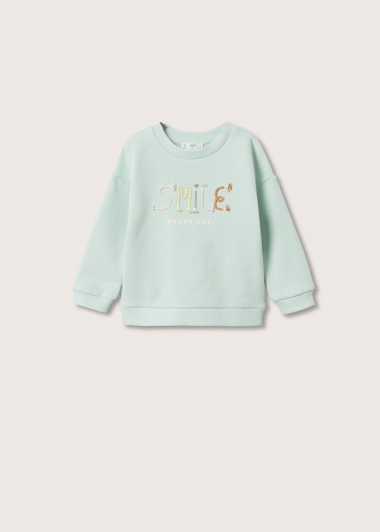 Sudadera mensaje bordado - Artículo sin modelo