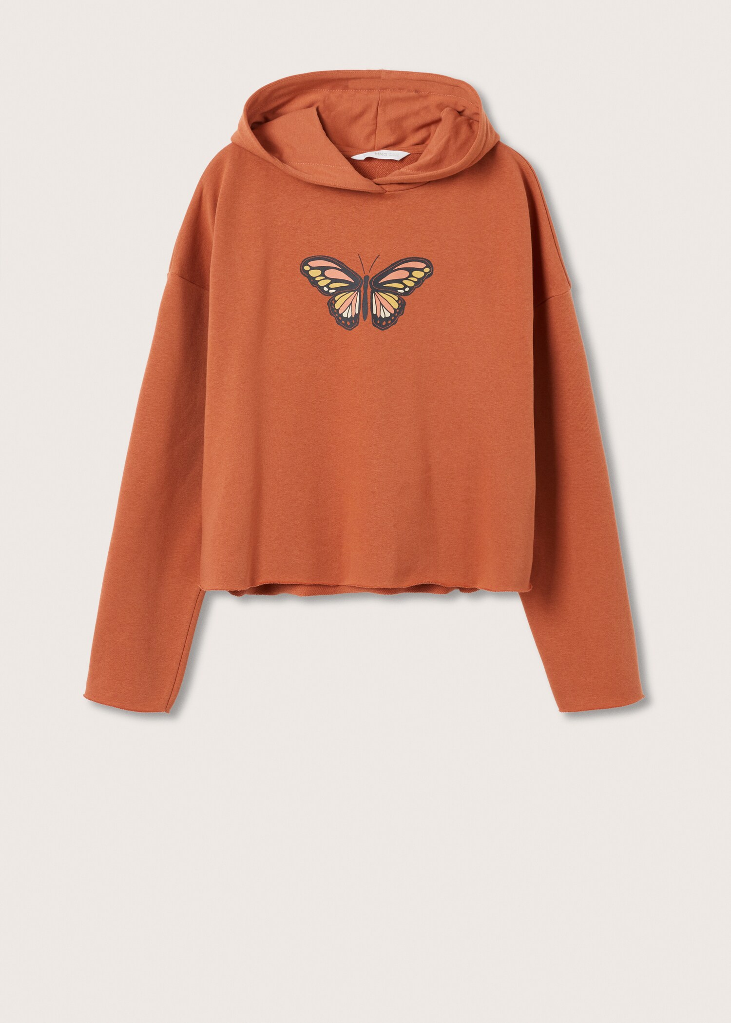 Butterfly cropped sweatshirt - Article without model