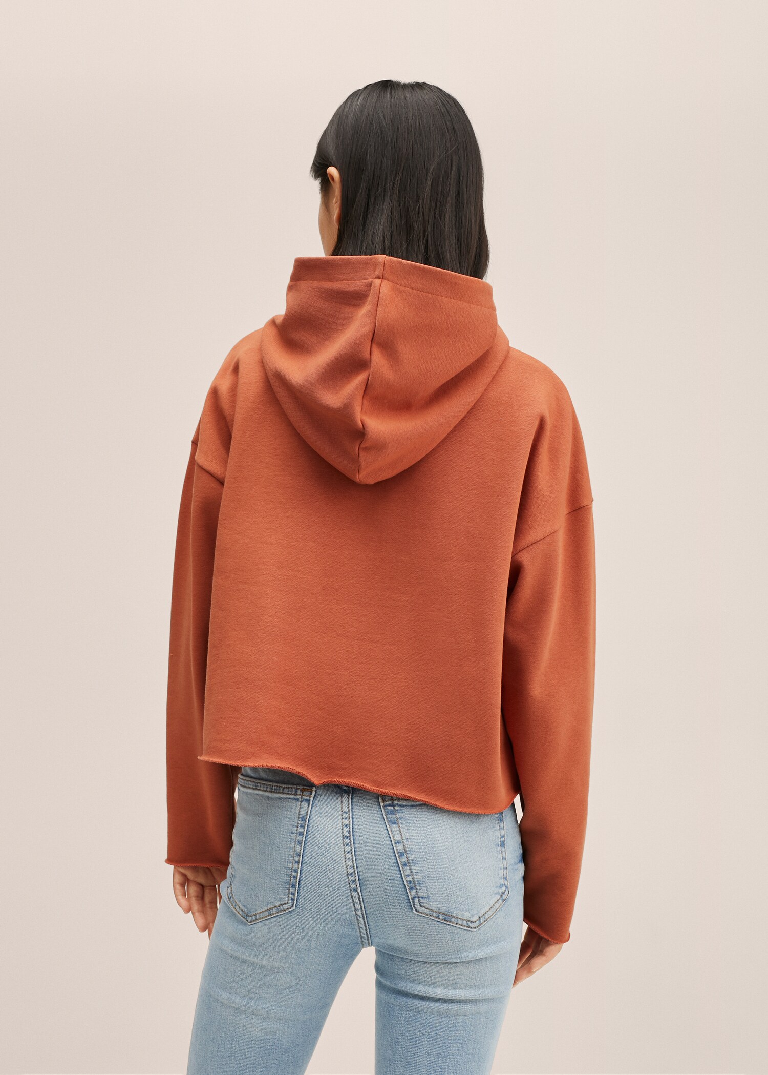 Butterfly cropped sweatshirt - Reverse of the article