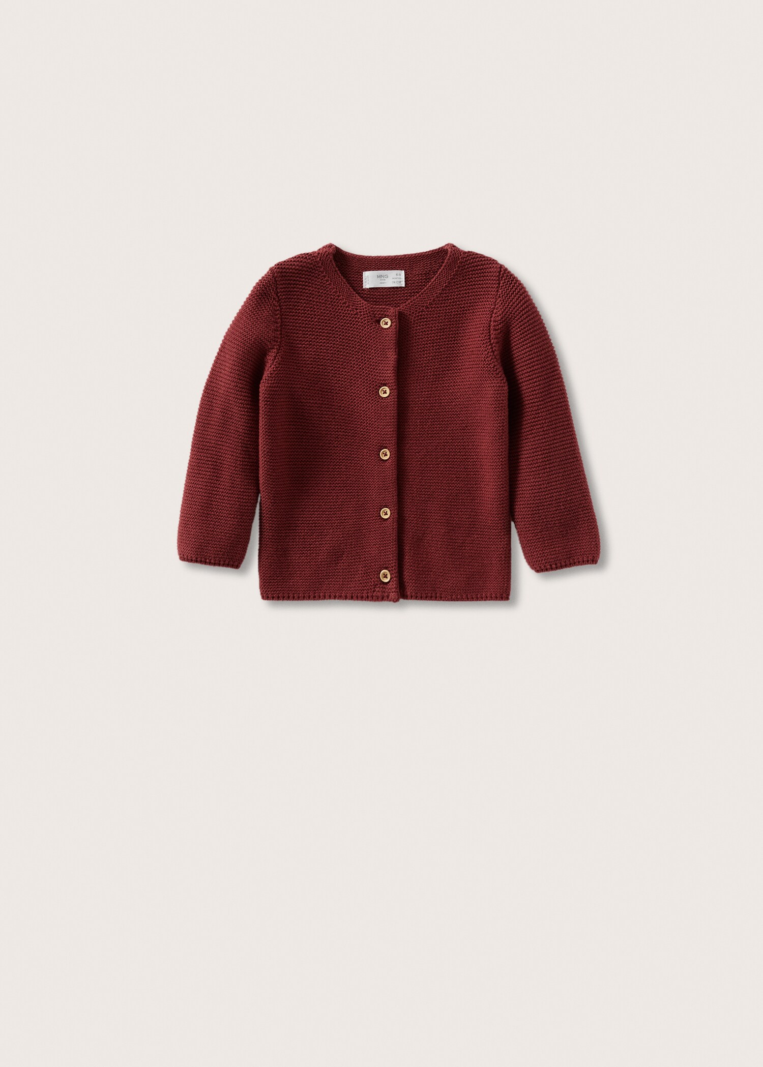Bavlněný kardigan na knoflíky - Zboží bez modelu