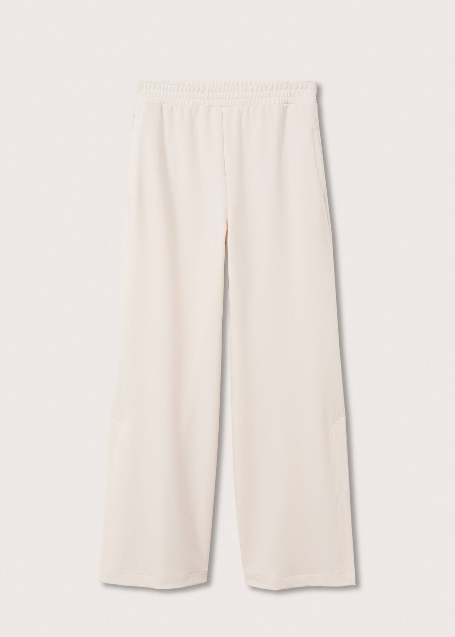 Wideleg trousers with elastic waist - Article without model