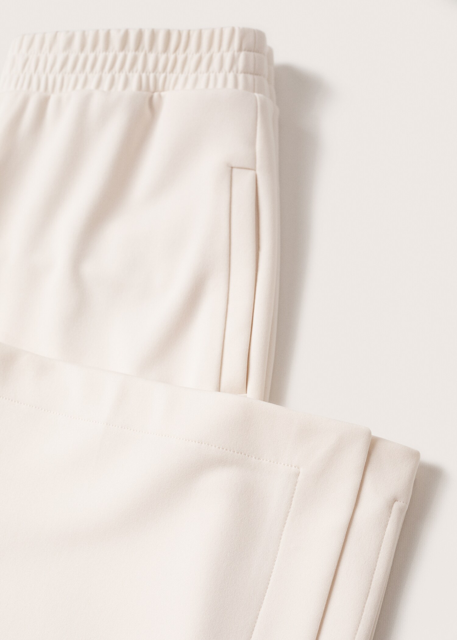 Wideleg trousers with elastic waist - Details of the article 8