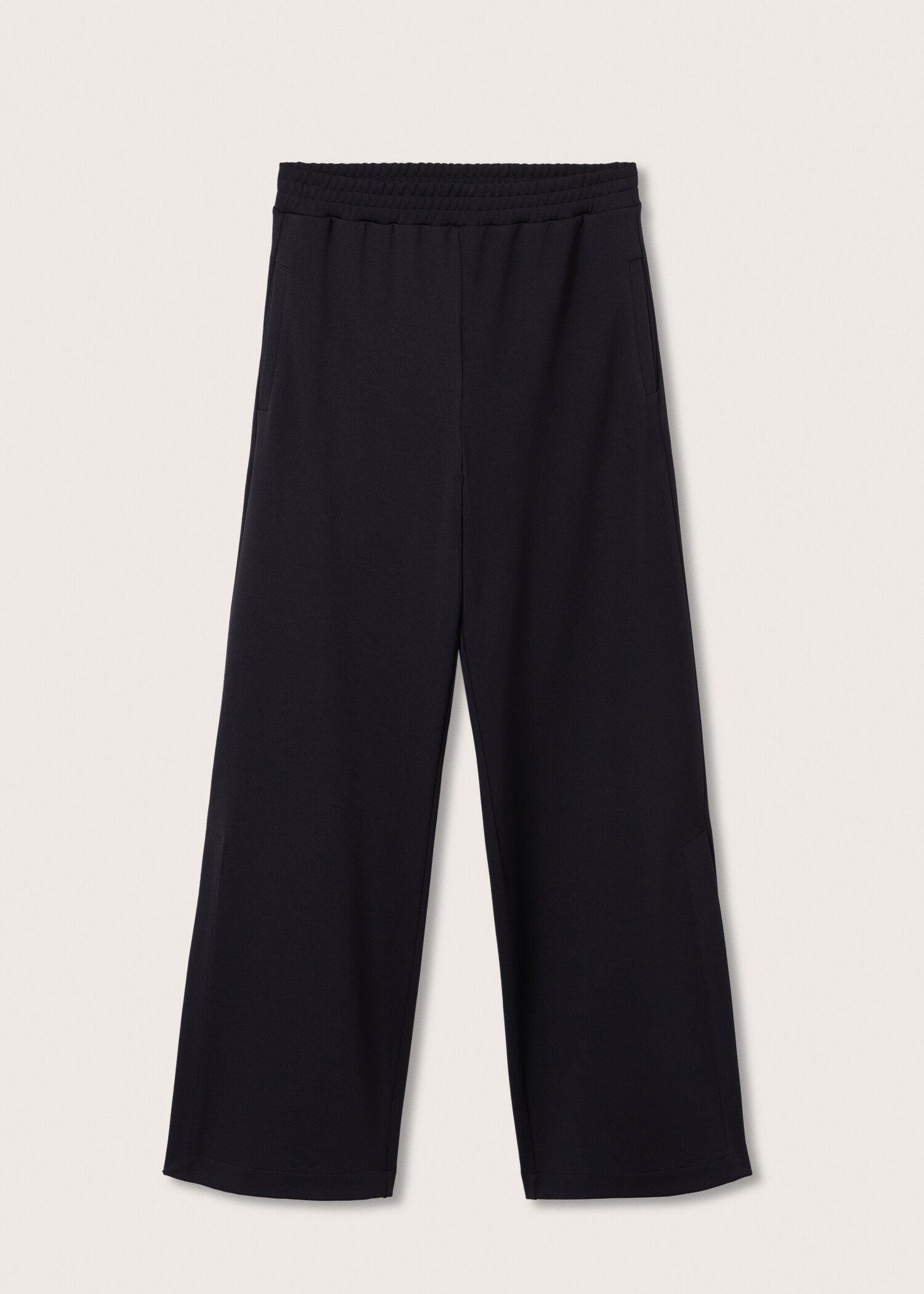 Wideleg trousers with elastic waist - Article without model