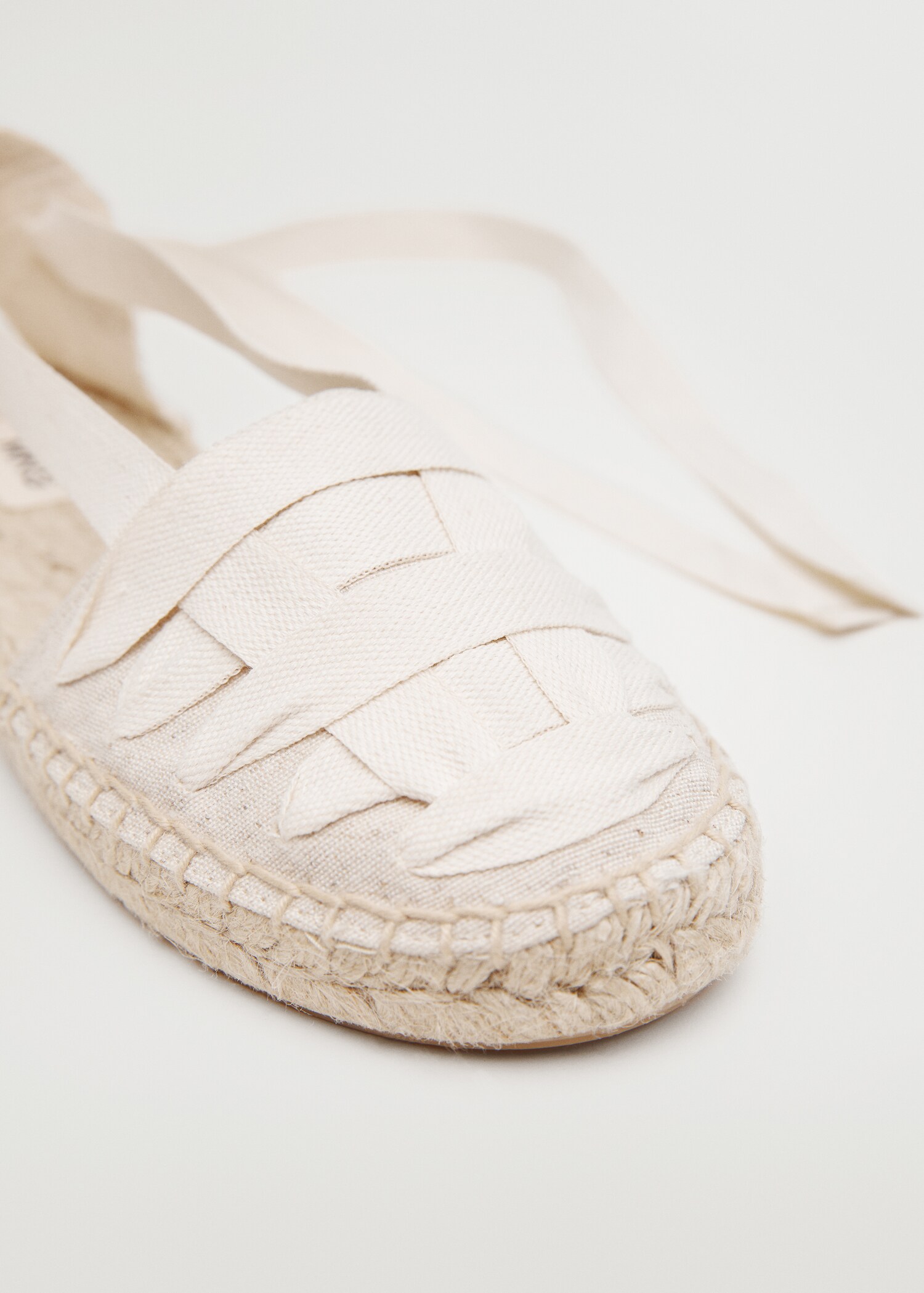 Leinen-Espadrilles mit Riemchen - Detail des Artikels 2