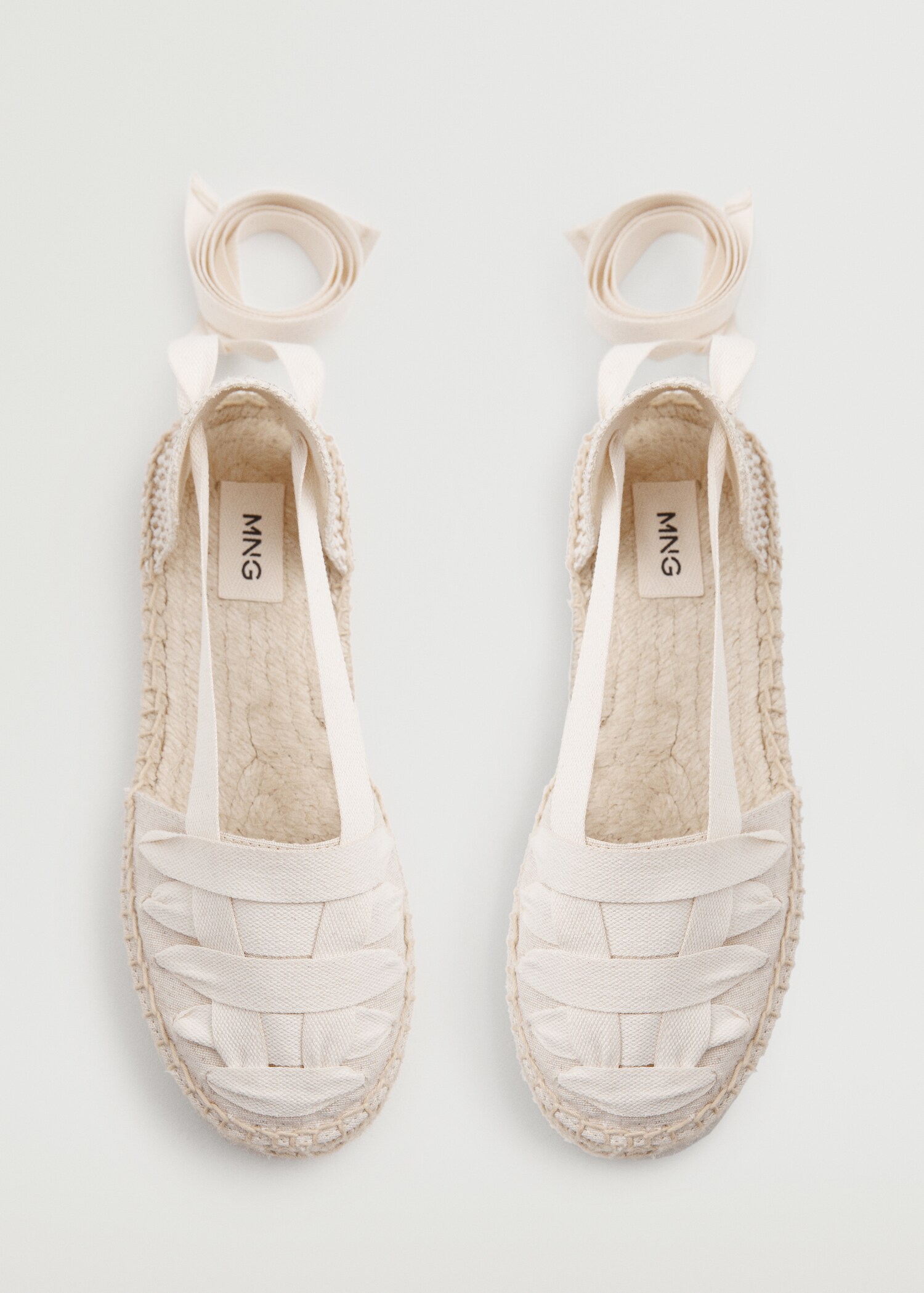 Leinen-Espadrilles mit Riemchen - Detail des Artikels 3