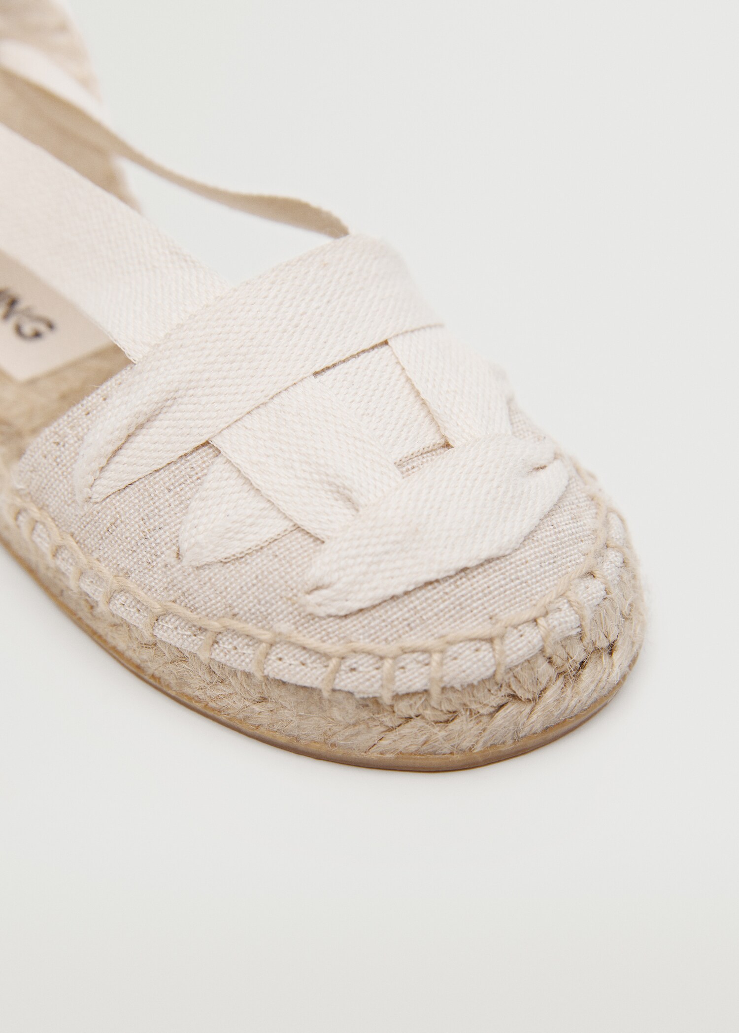 Lace-up linen espadrilles - Details of the article 2