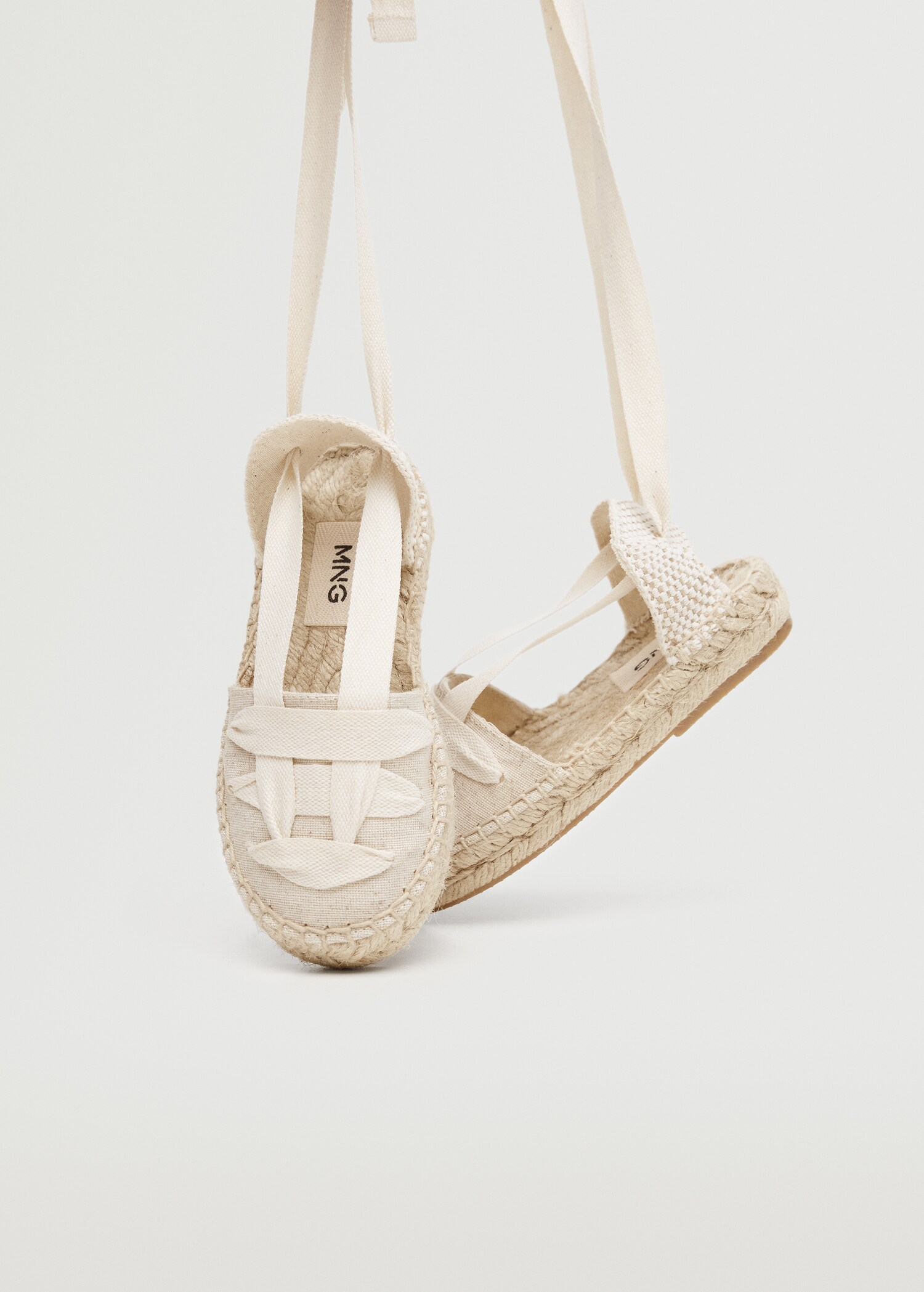 Lace-up linen espadrilles - Details of the article 3