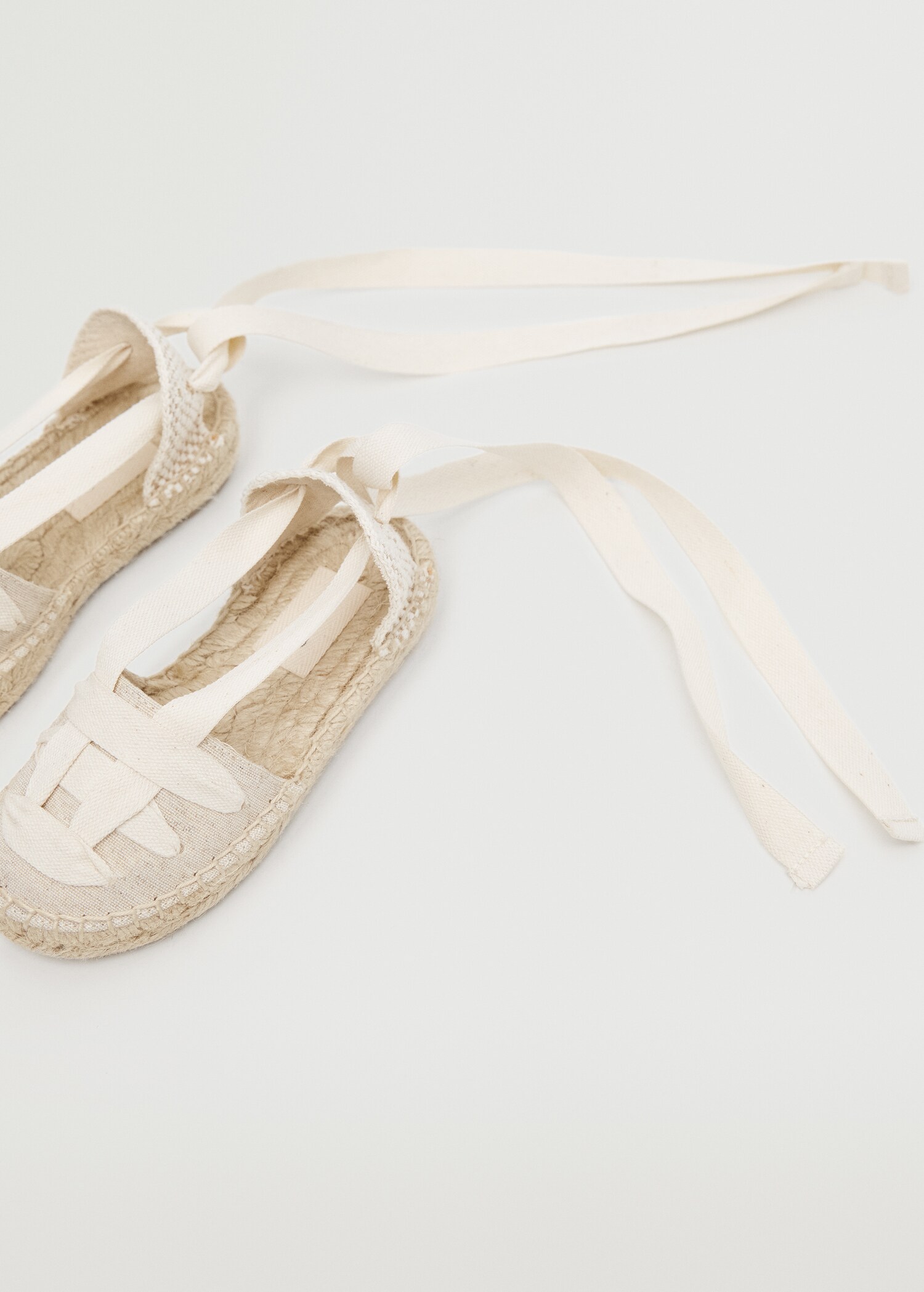 Lace-up linen espadrilles - Details of the article 4