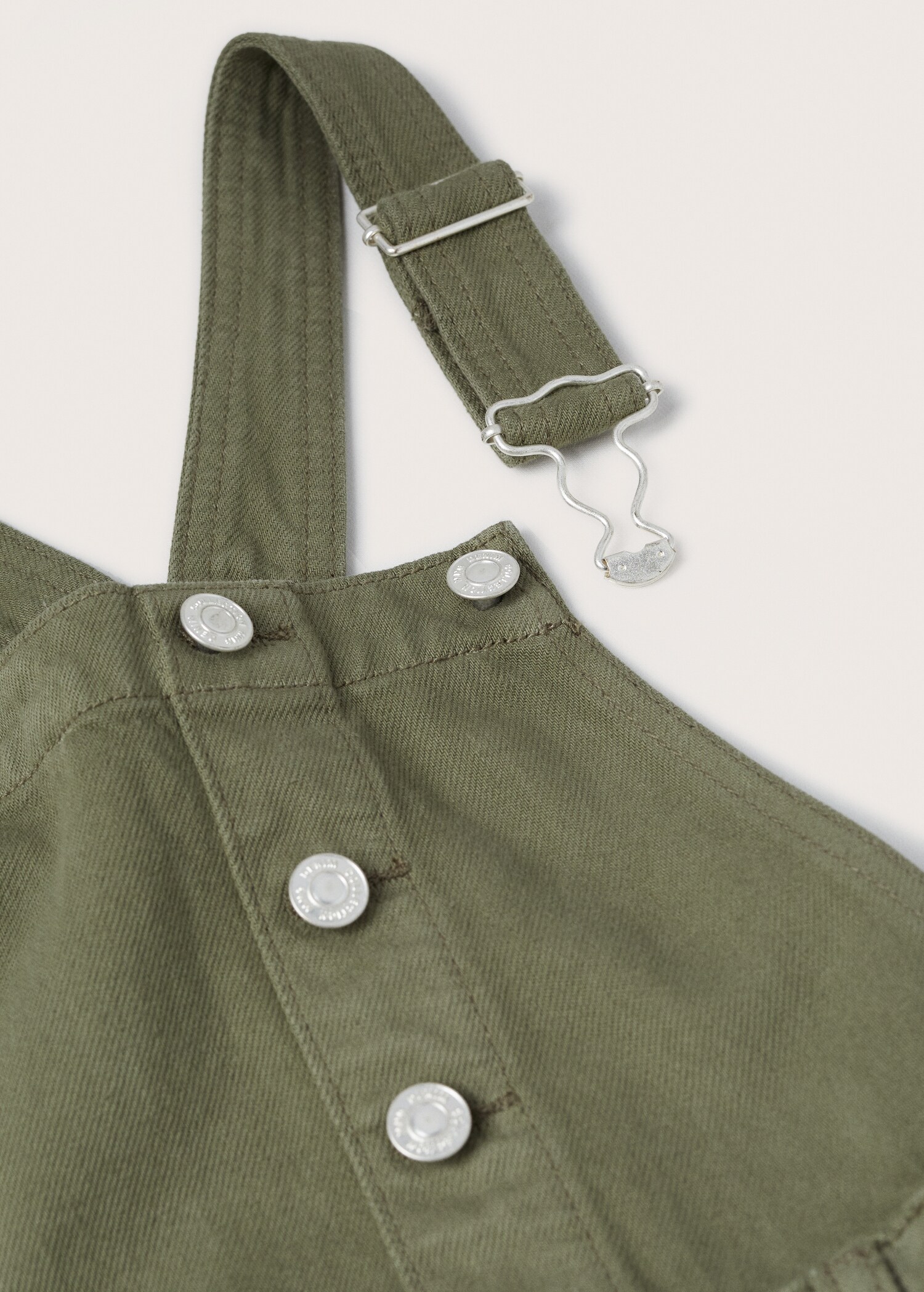 Straight denim dungarees - Details of the article 8