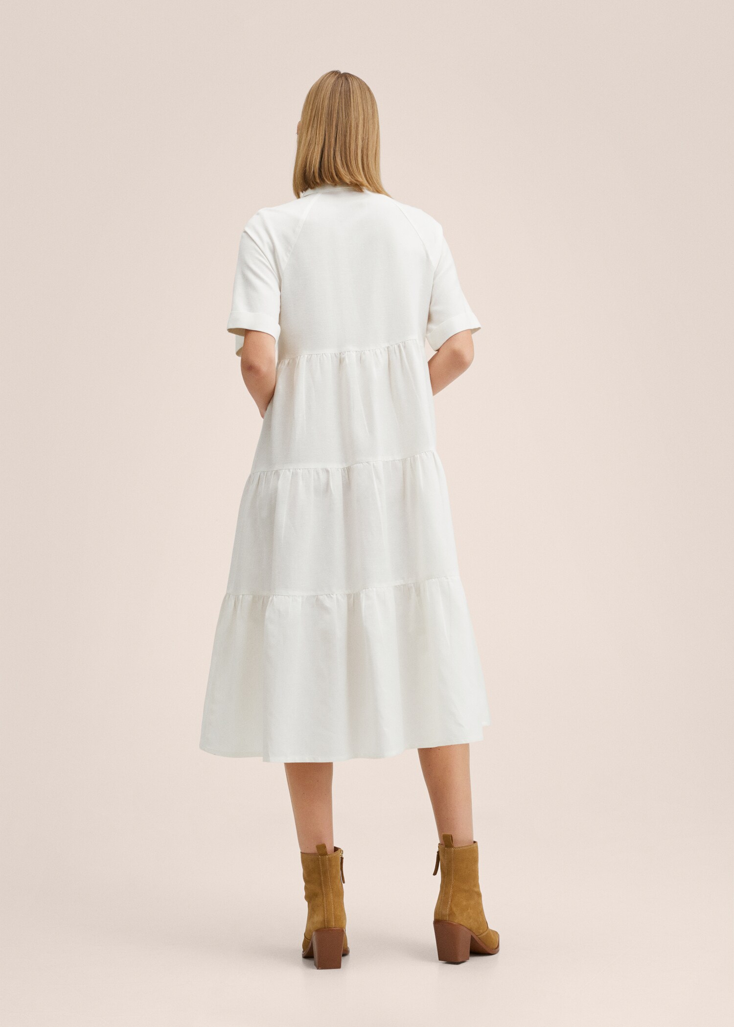 Vestido algodón volantes - Reverso del artículo