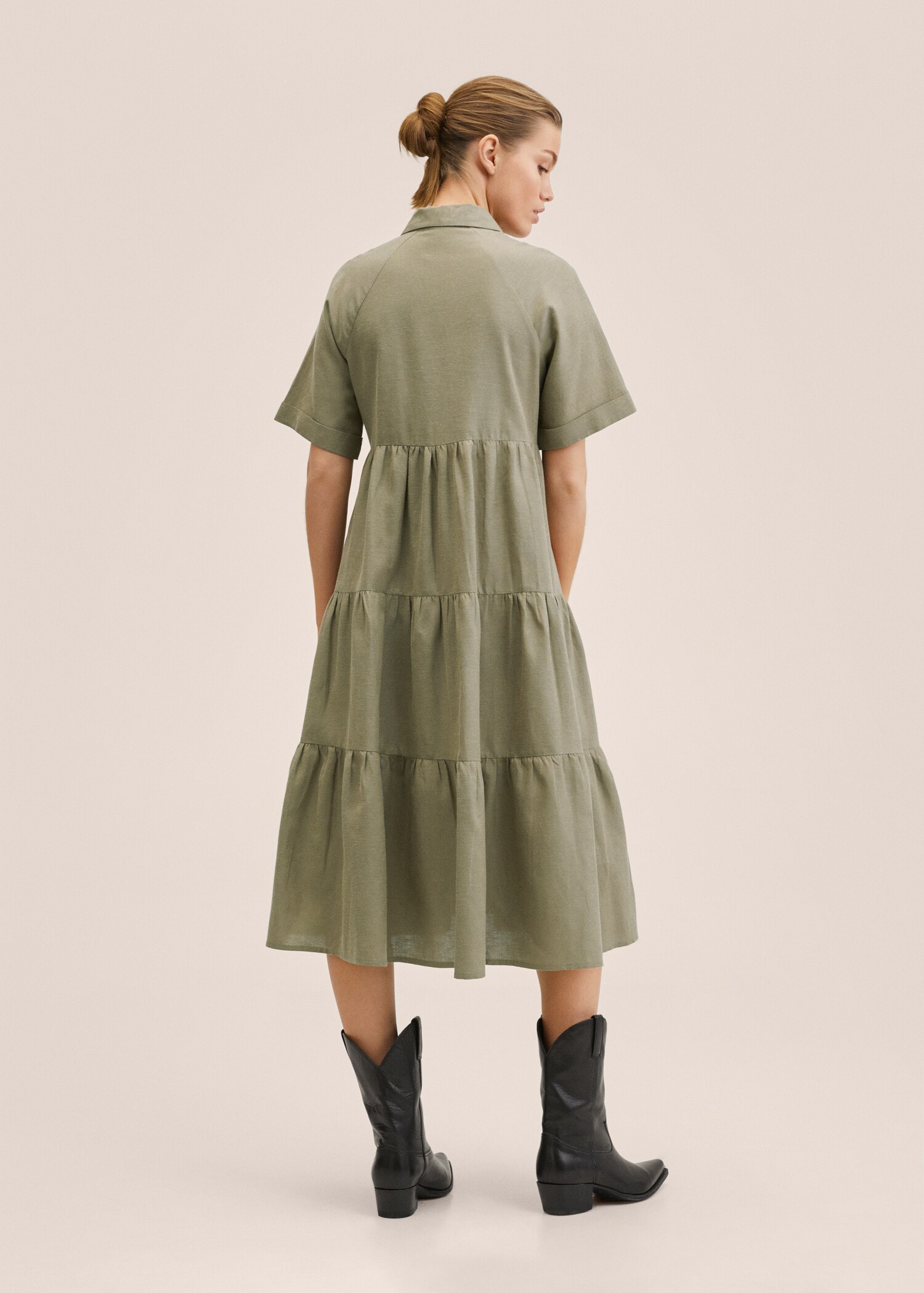 Vestido algodón volantes - Reverso del artículo