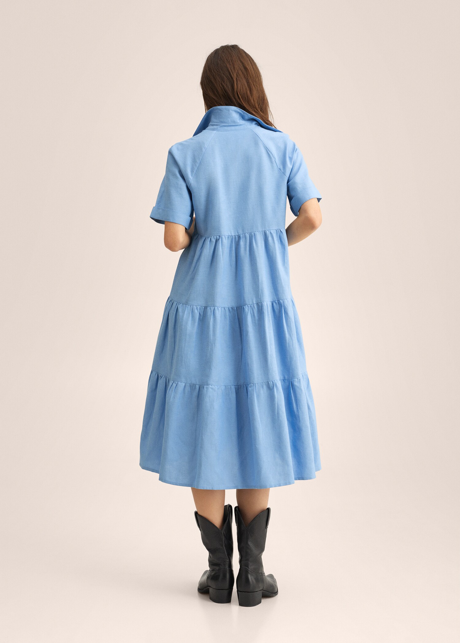 Vestido algodón volantes - Reverso del artículo