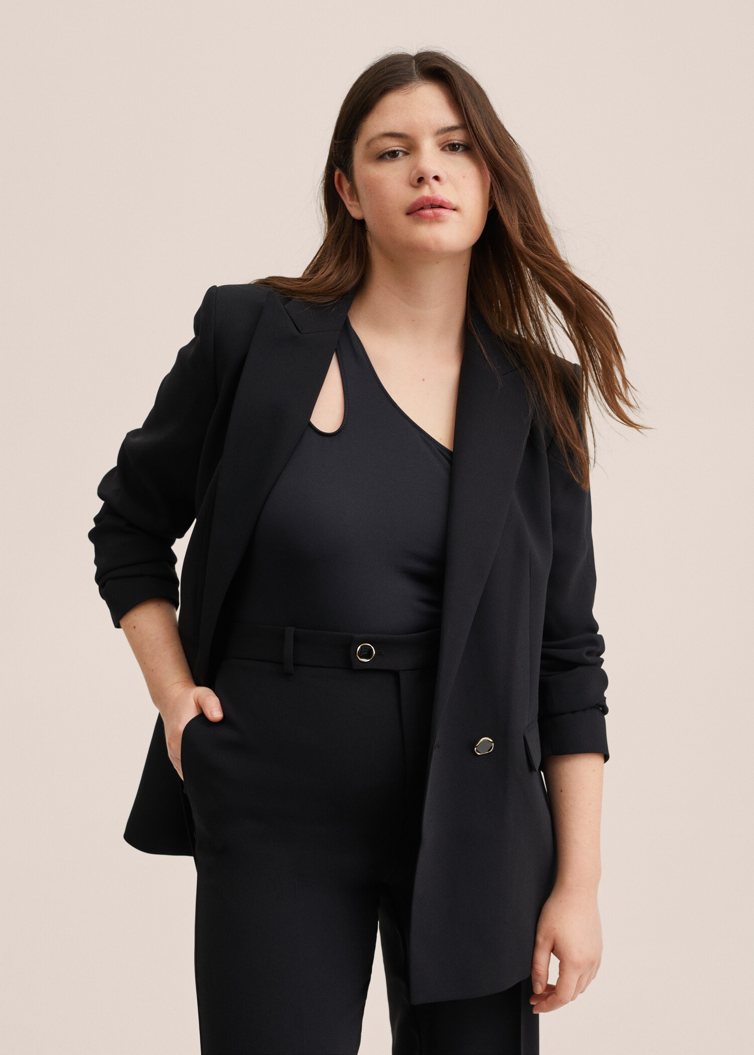Double-breasted suit blazer - Details of the article 5