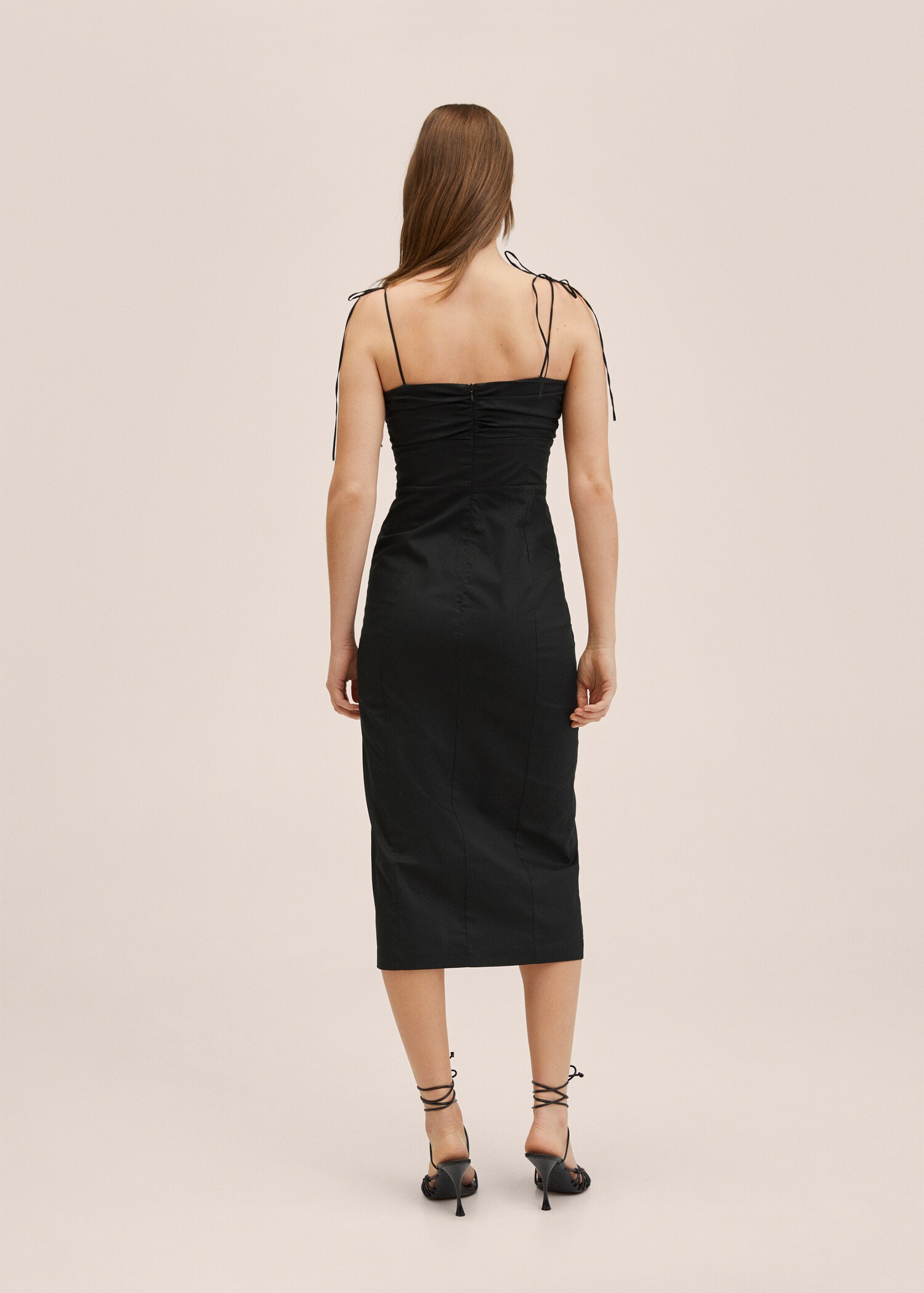 Vestido algodón nudo - Reverso del artículo