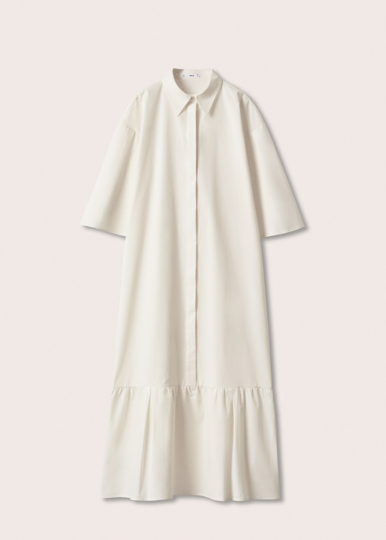 Vestido camisero algodón oversize - Artículo sin modelo