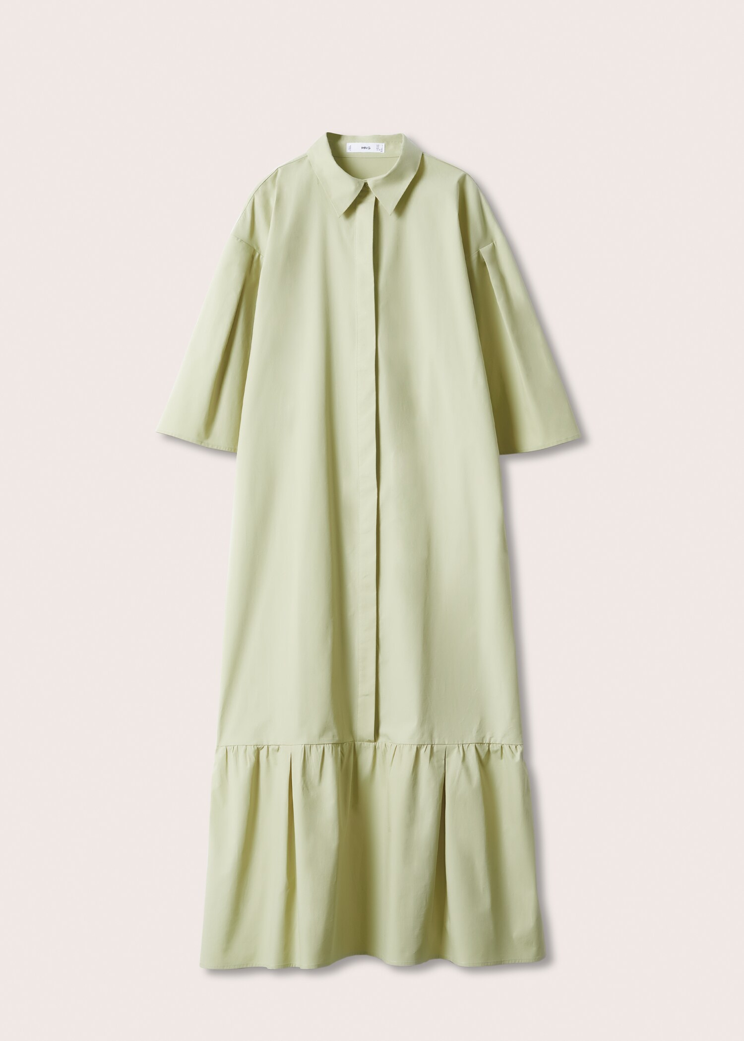 Vestido camisero algodón oversize - Artículo sin modelo