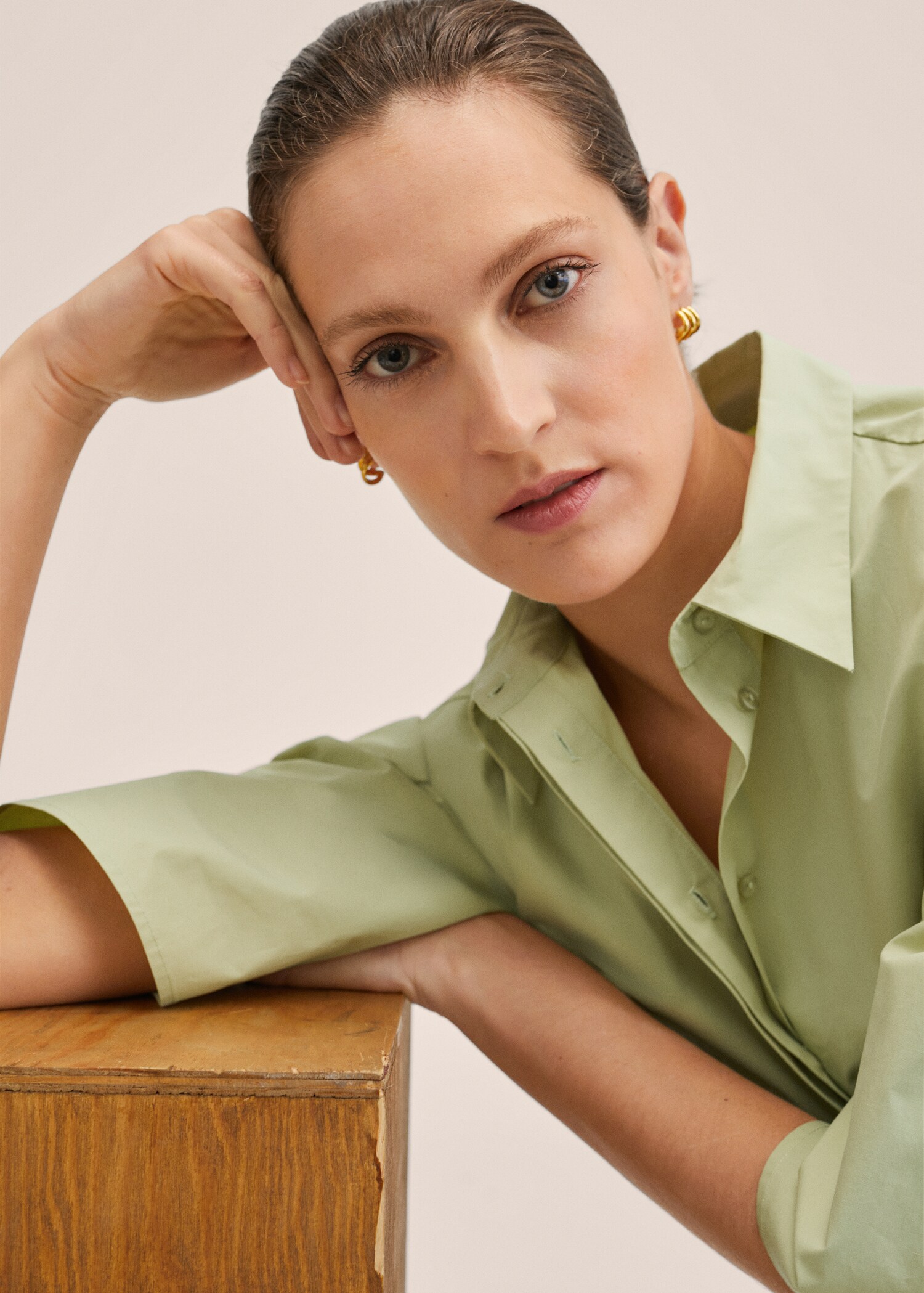 Vestido camisero algodón oversize - Detalle del artículo 2