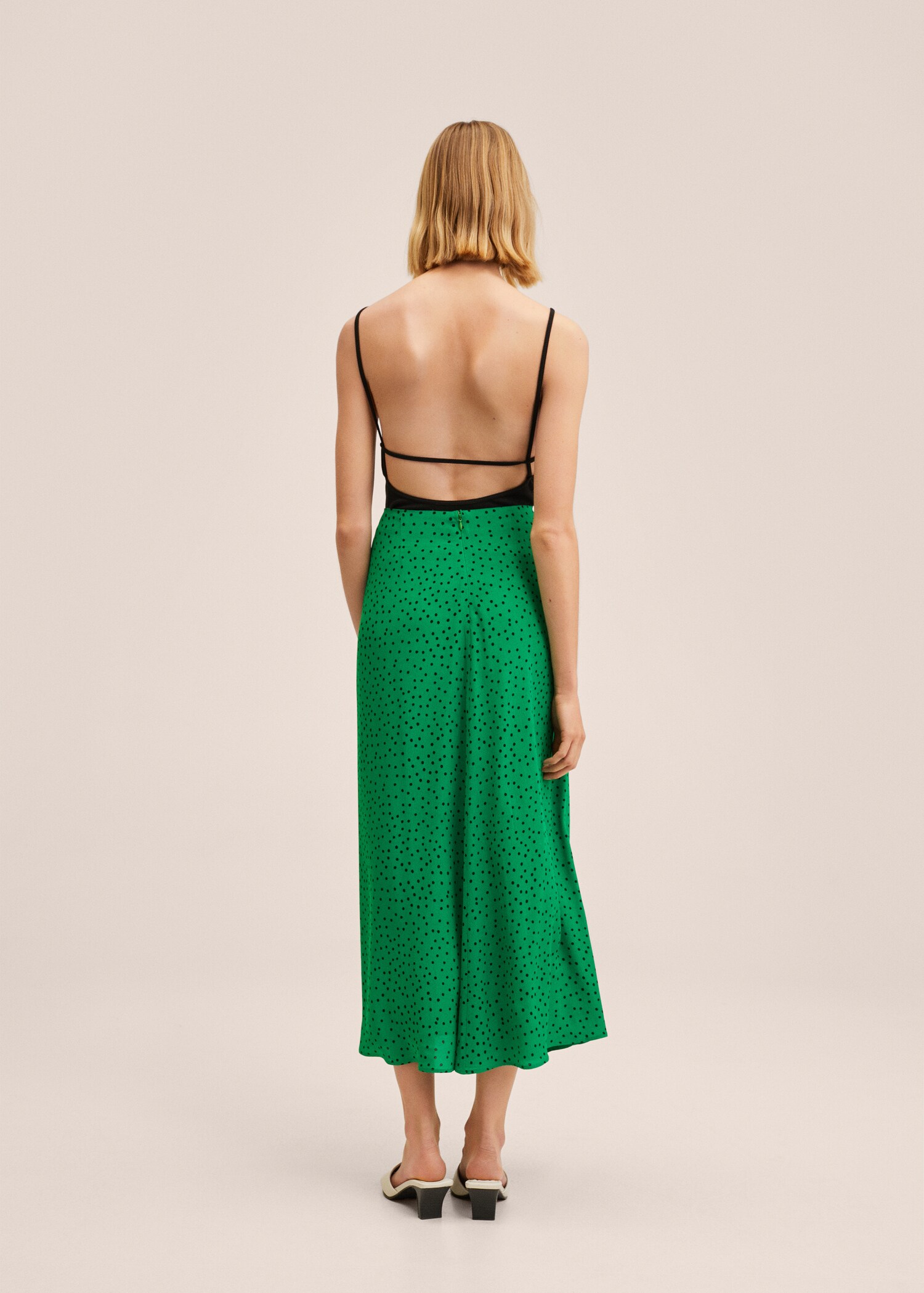 Faldilla estampada frunzida - Revers de l'article