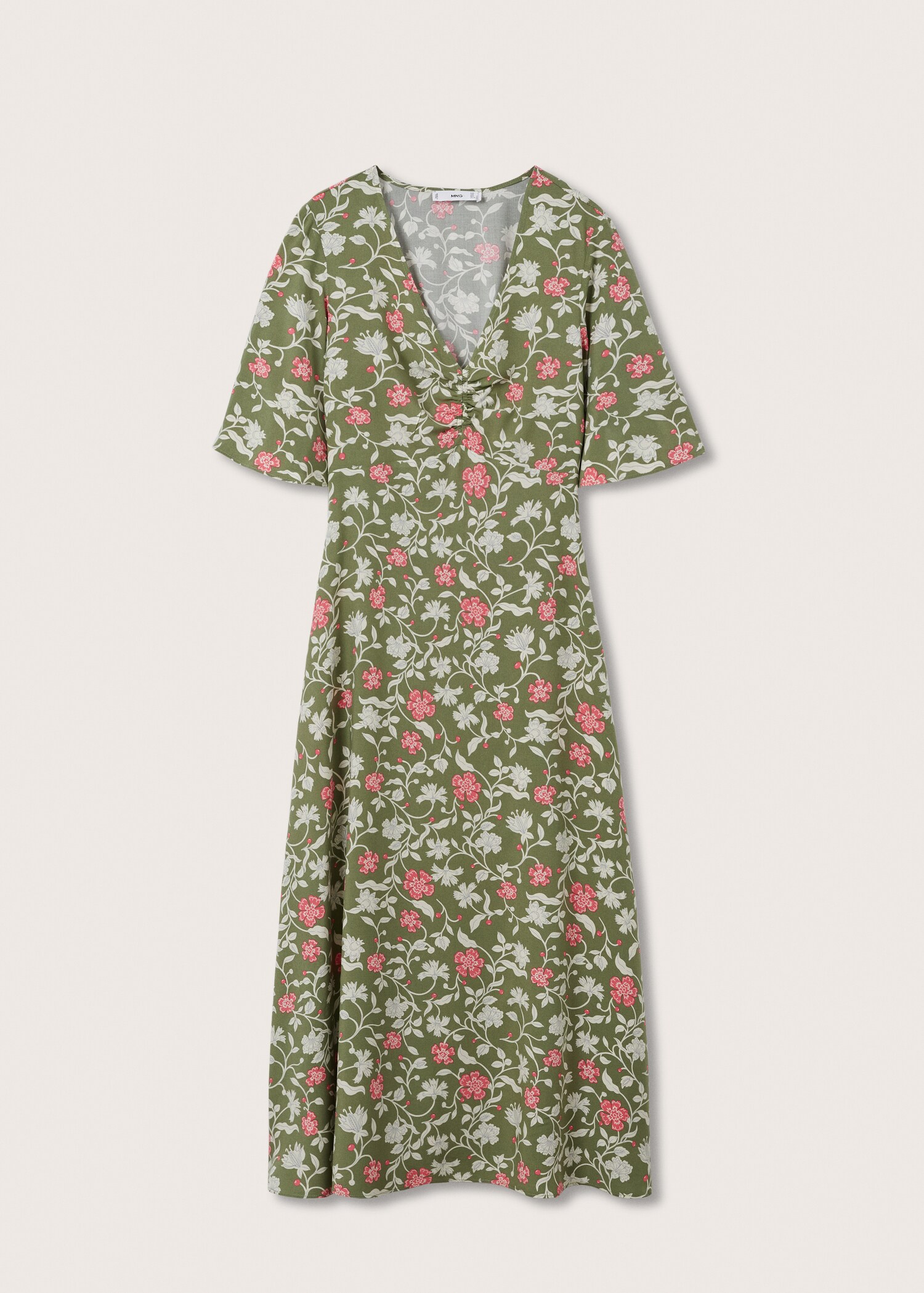 Robe froncée imprimée - Article sans modèle