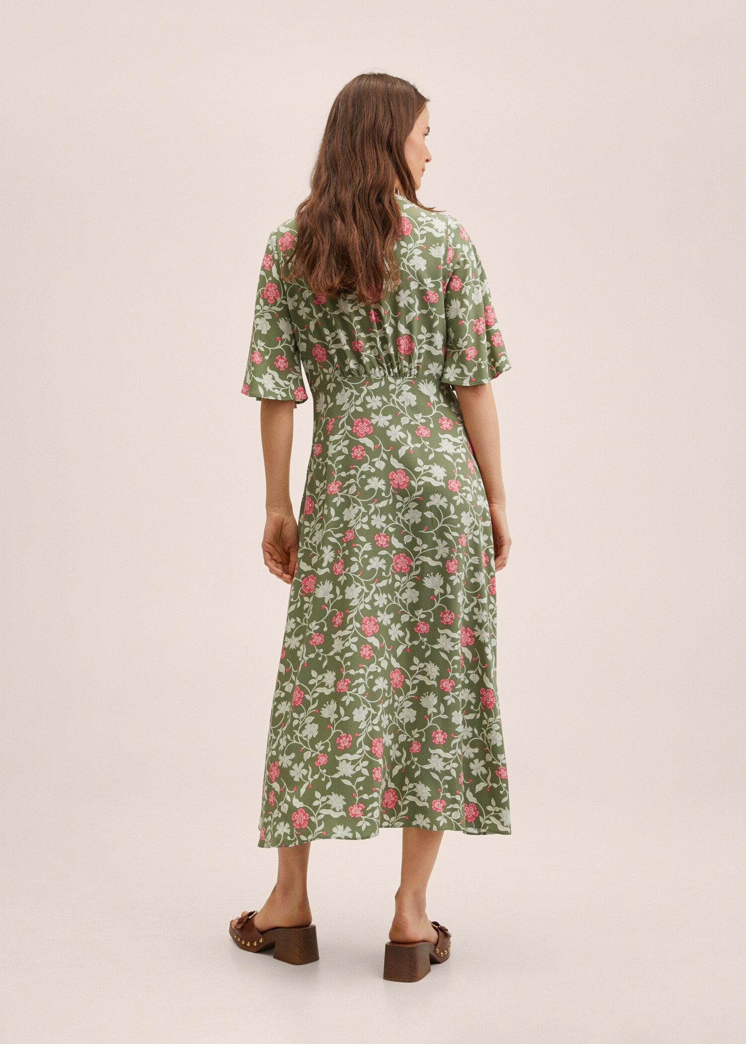 Robe froncée imprimée - Verso de l’article