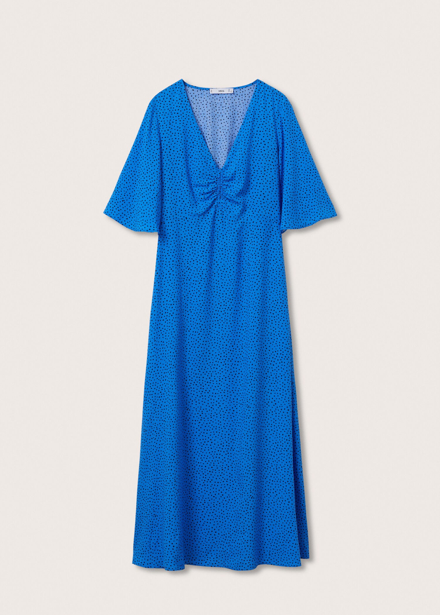 Vestido fruncido estampado - Artículo sin modelo