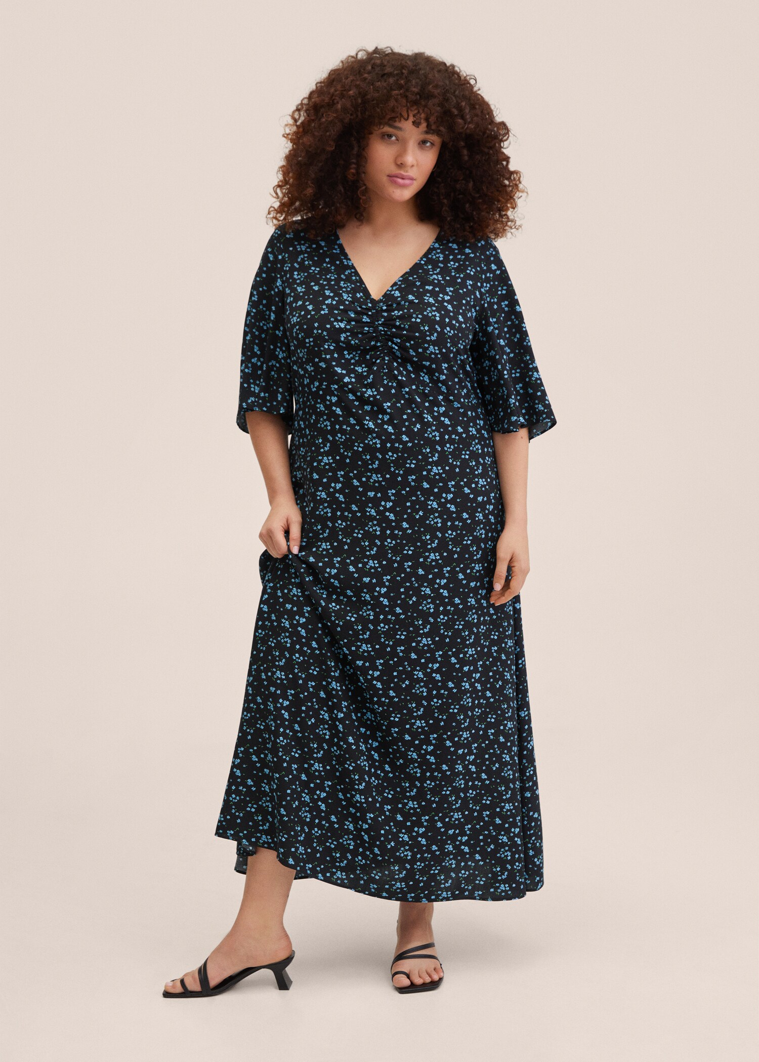 Robe froncée imprimée - Détail de l'article 3