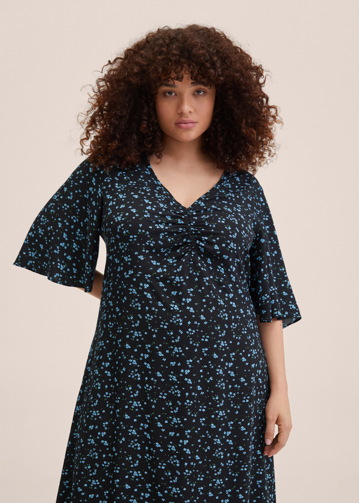 Robe froncée imprimée - Détail de l'article 4
