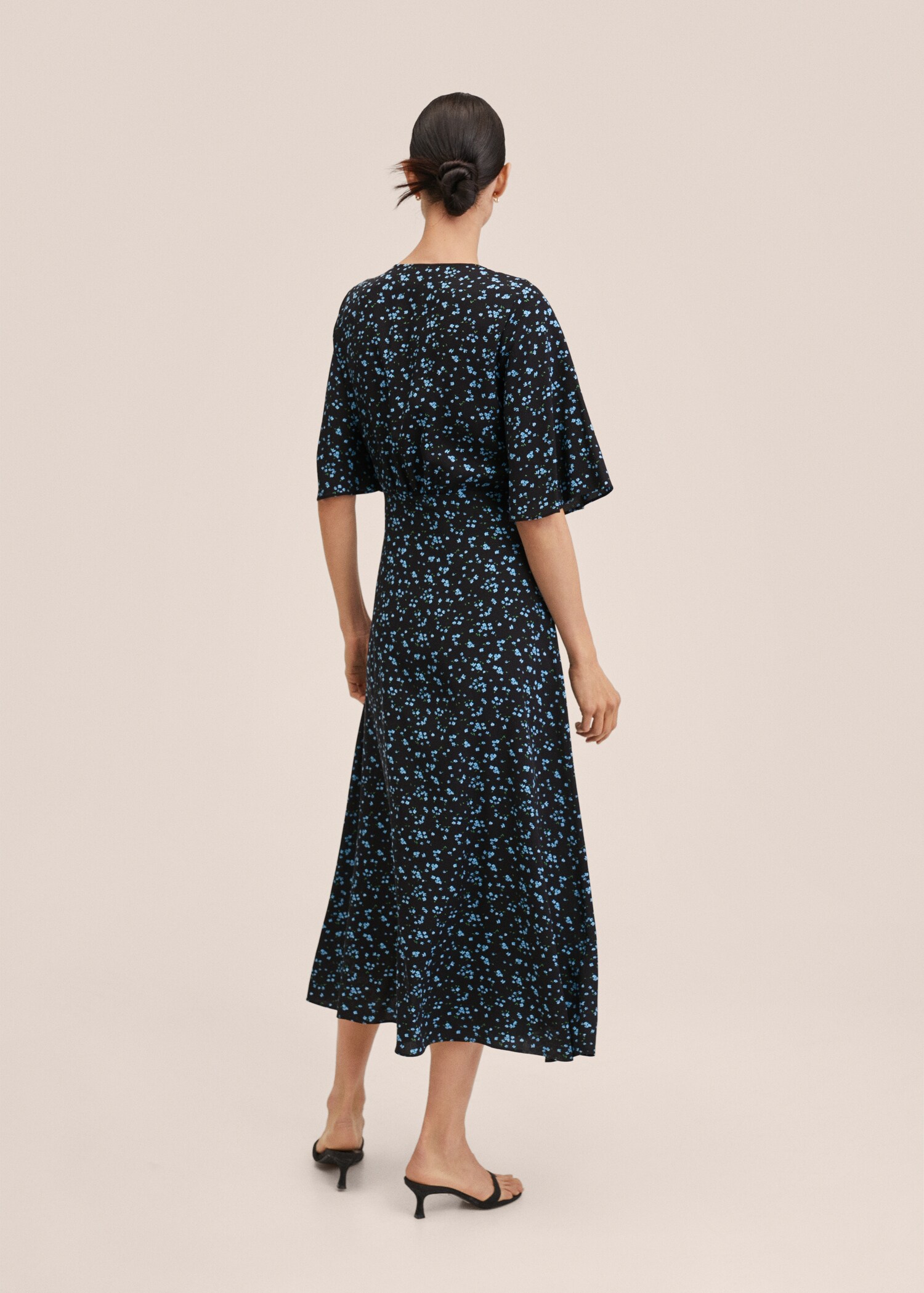 Robe froncée imprimée - Verso de l’article