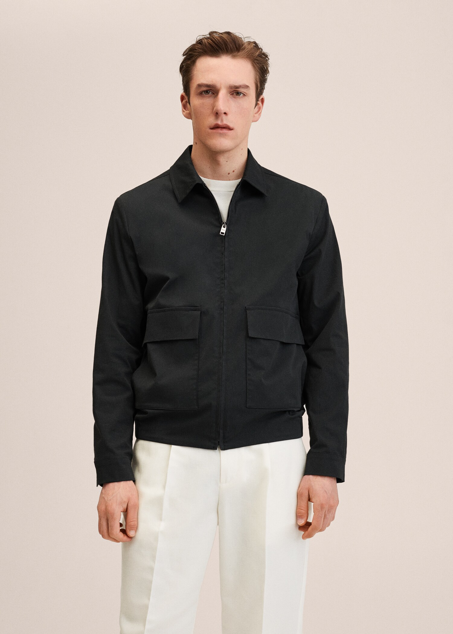 Zipper cotton jacket - Medium plane