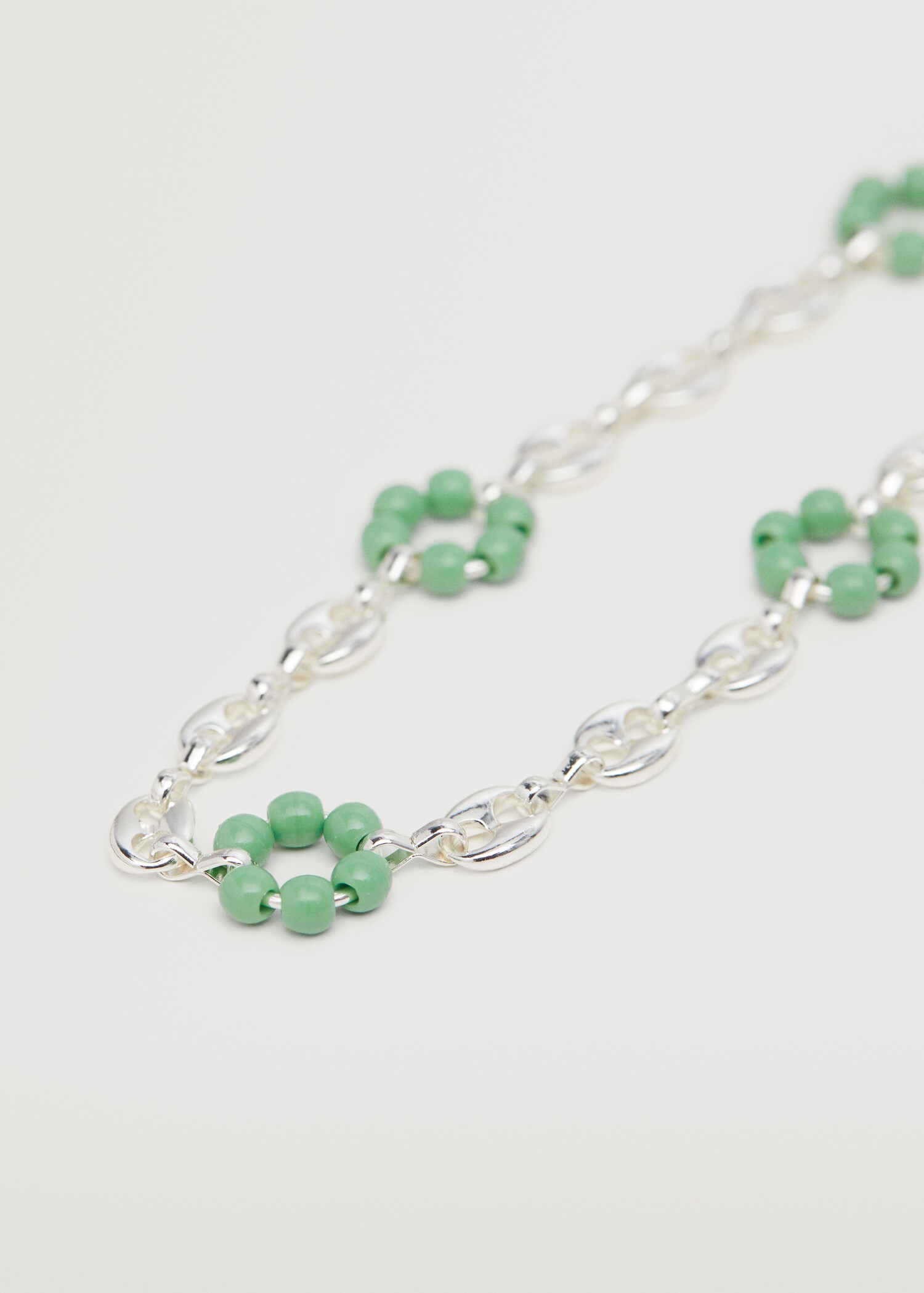 Collar eslabones combinados - Plano medio