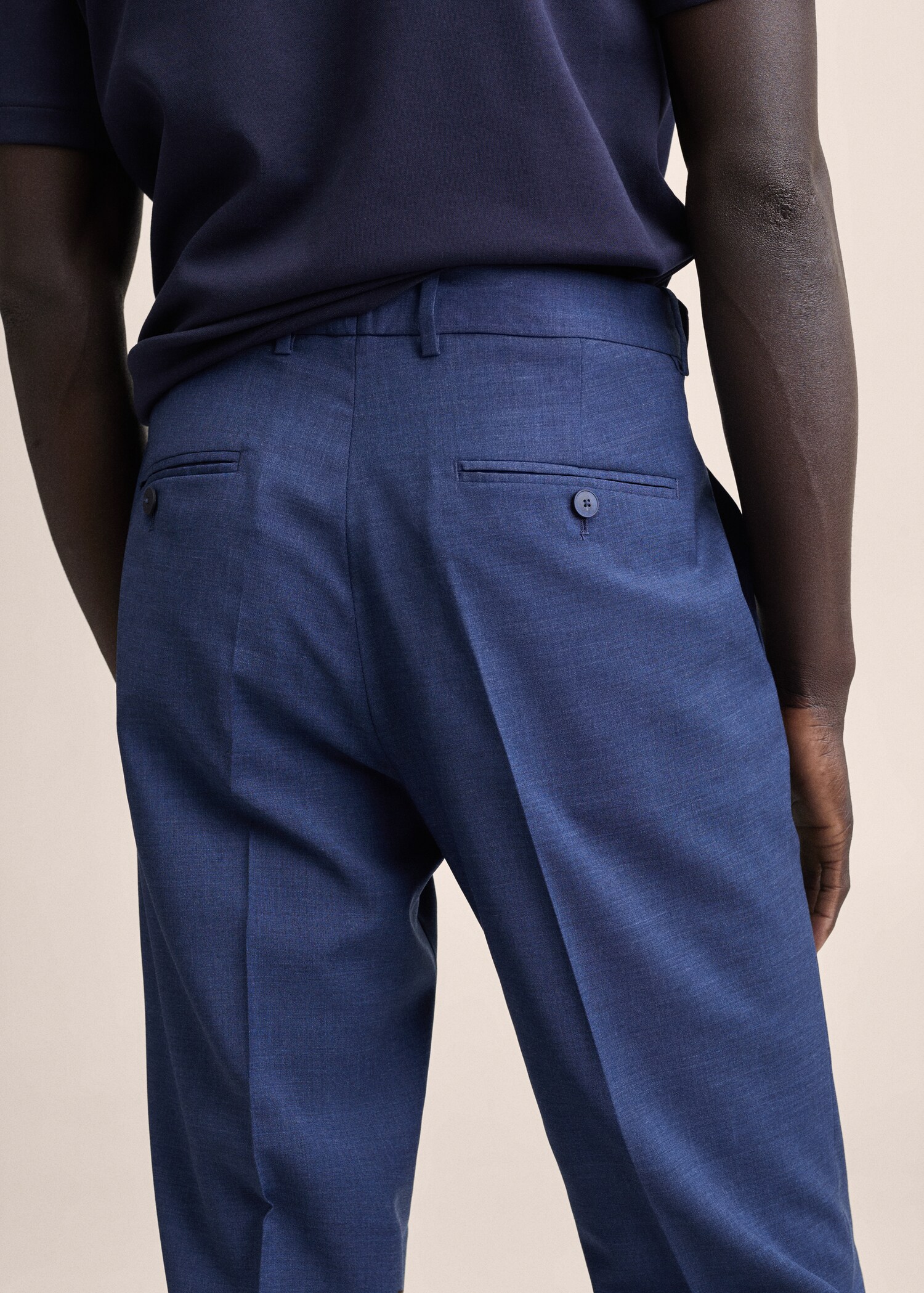 Pantalón traje slim fit lana virgen - Detalle del artículo 3