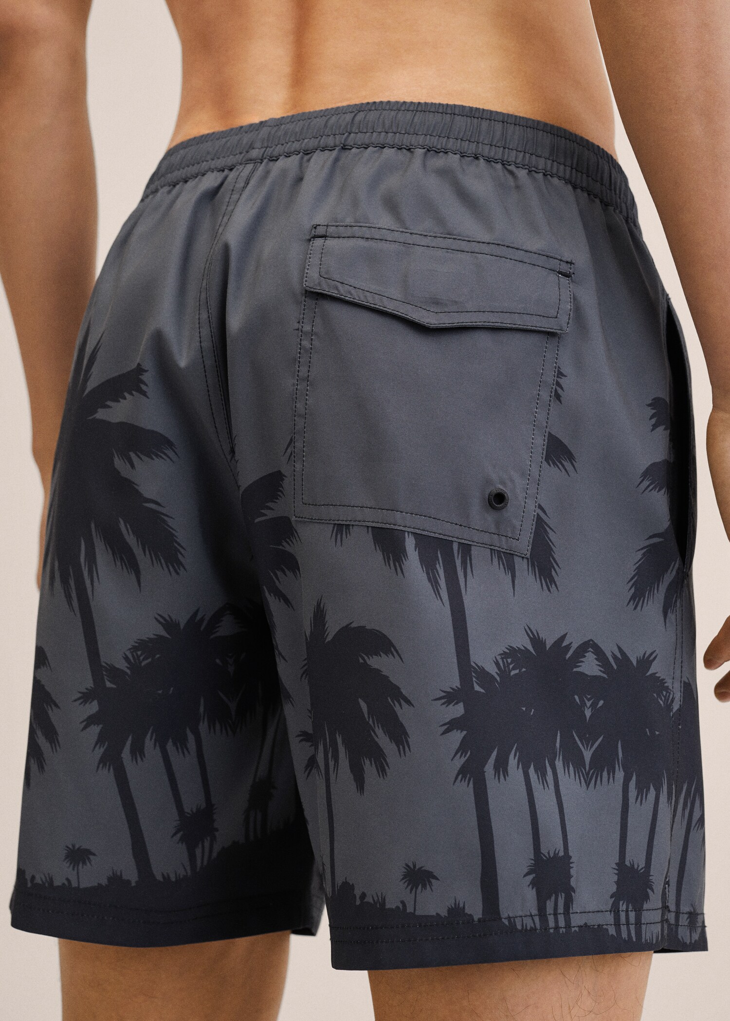 Tropical print swimming trunks - Details of the article 2