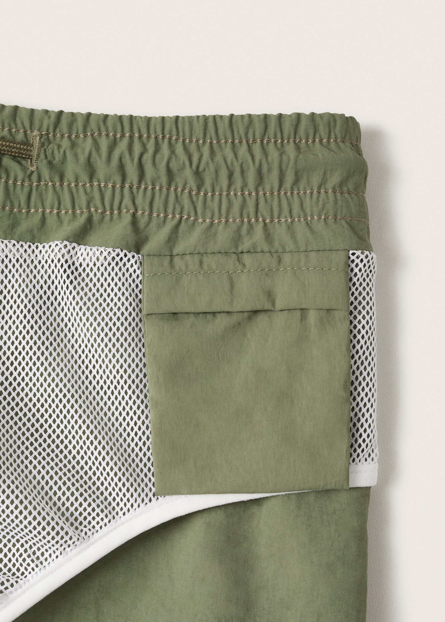 Cord plain swimming trunks - Details of the article 7