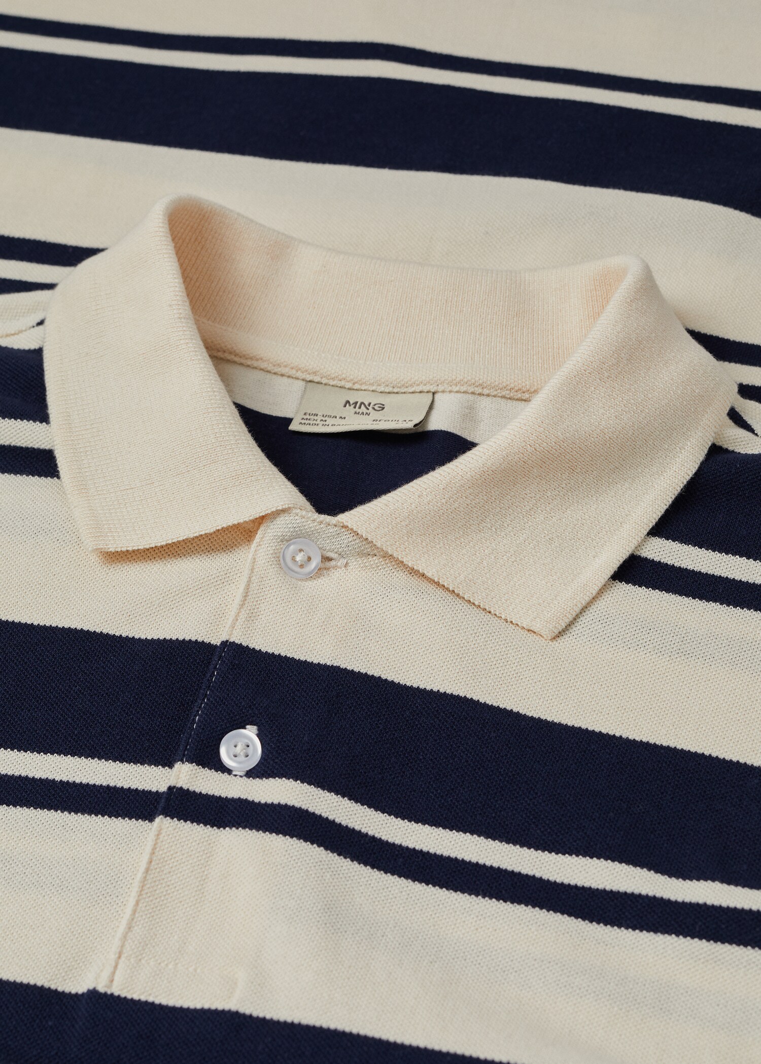 Polo piqué de coton à rayures - Détail de l'article 7