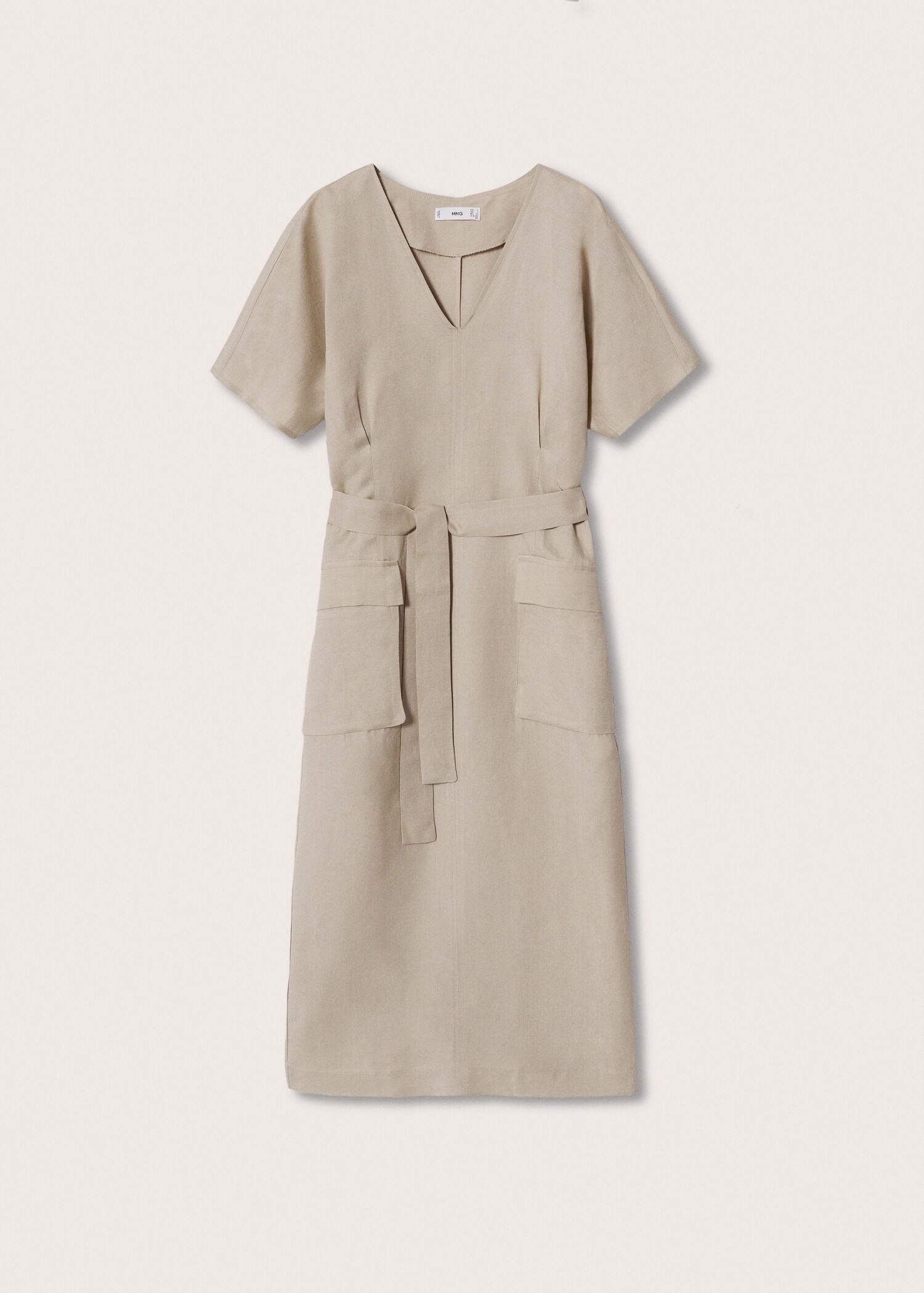 Vestido lino cinturón - Artículo sin modelo