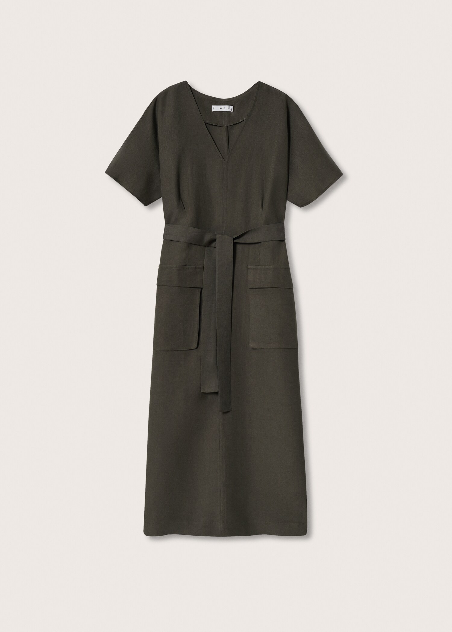 Belt linen dress - Article without model