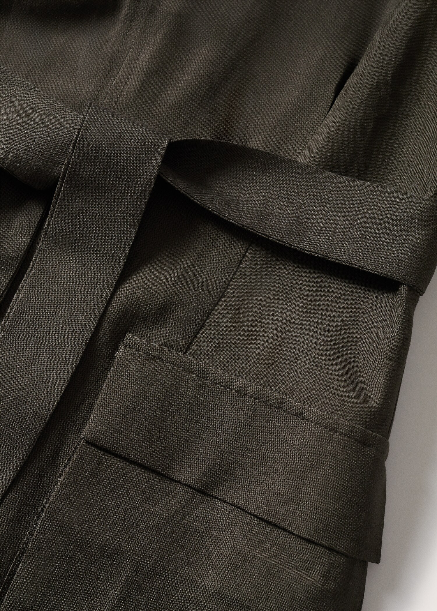 Belt linen dress - Details of the article 8