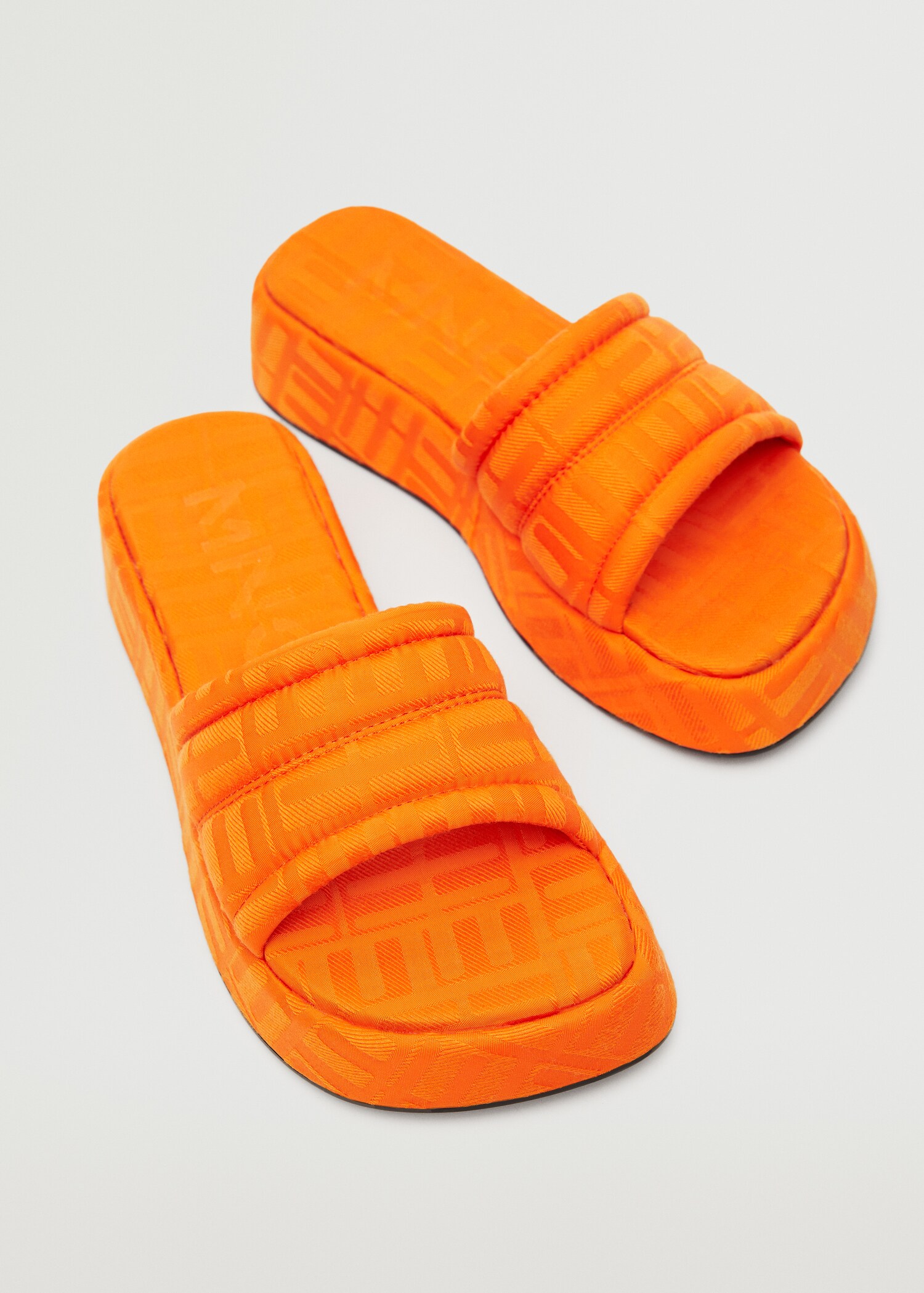Platform quilted sandals - Medium plane