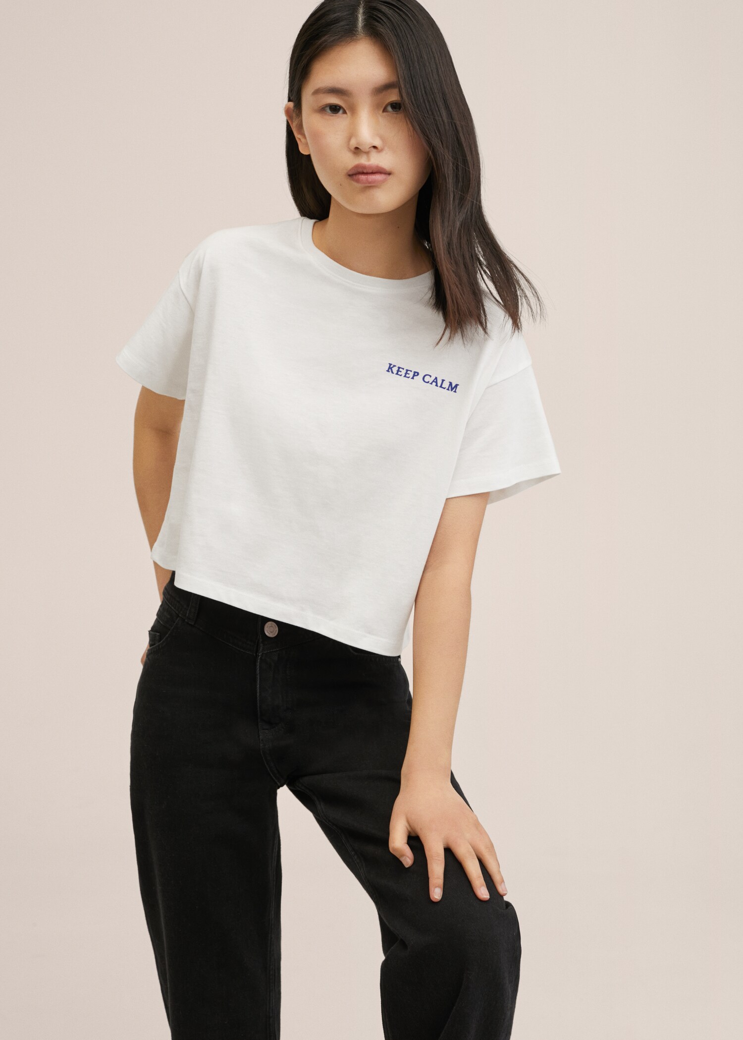 Printed t-shirt on the back - Medium plane