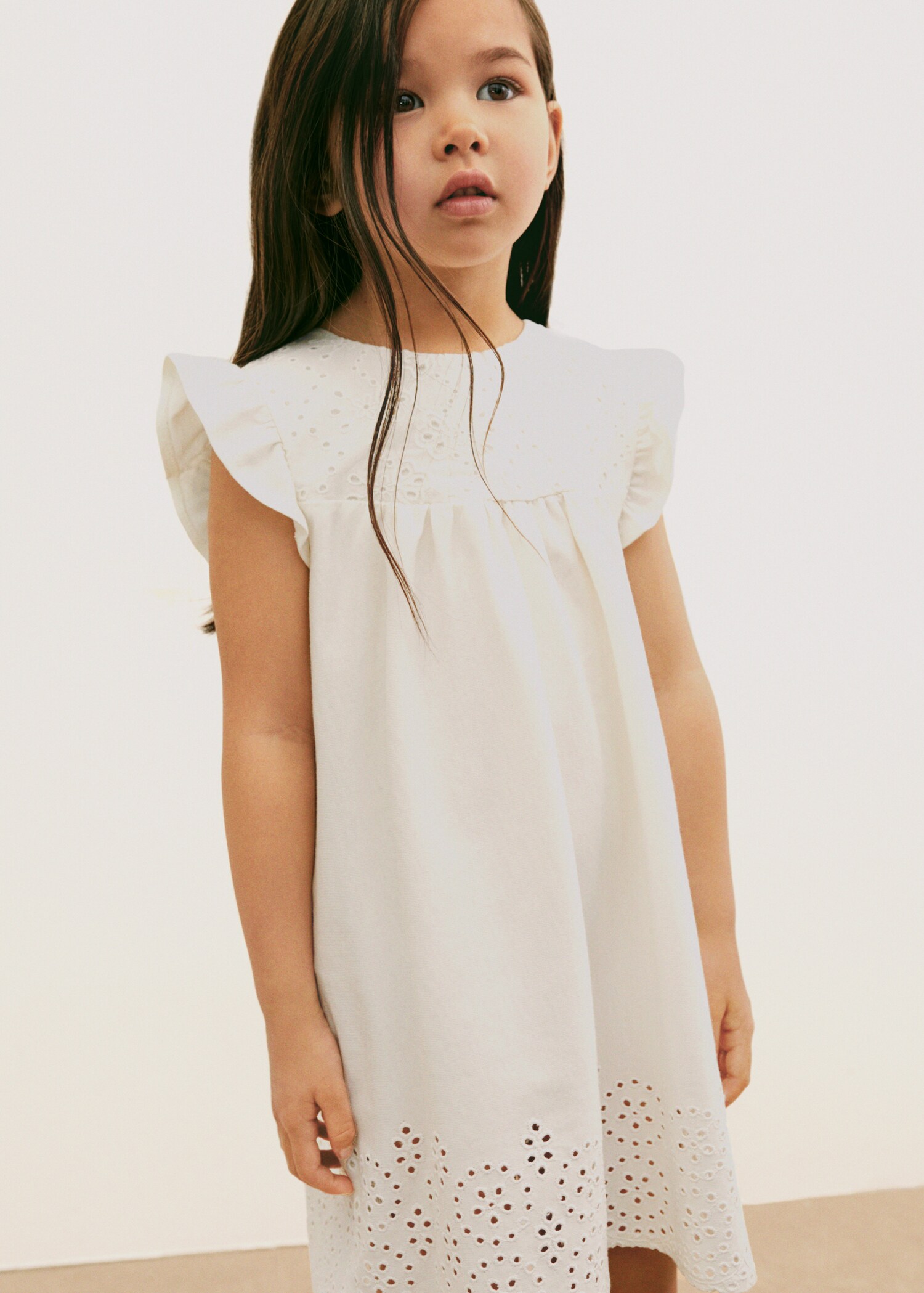 Embroidered cotton dress - Details of the article 5