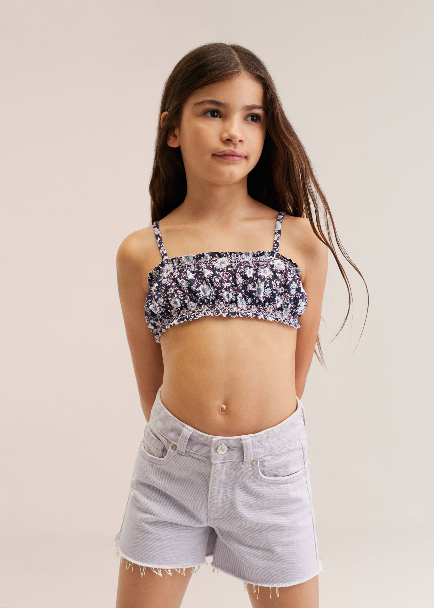 Gebloemde bikini met ruche - Detail van het artikel 4