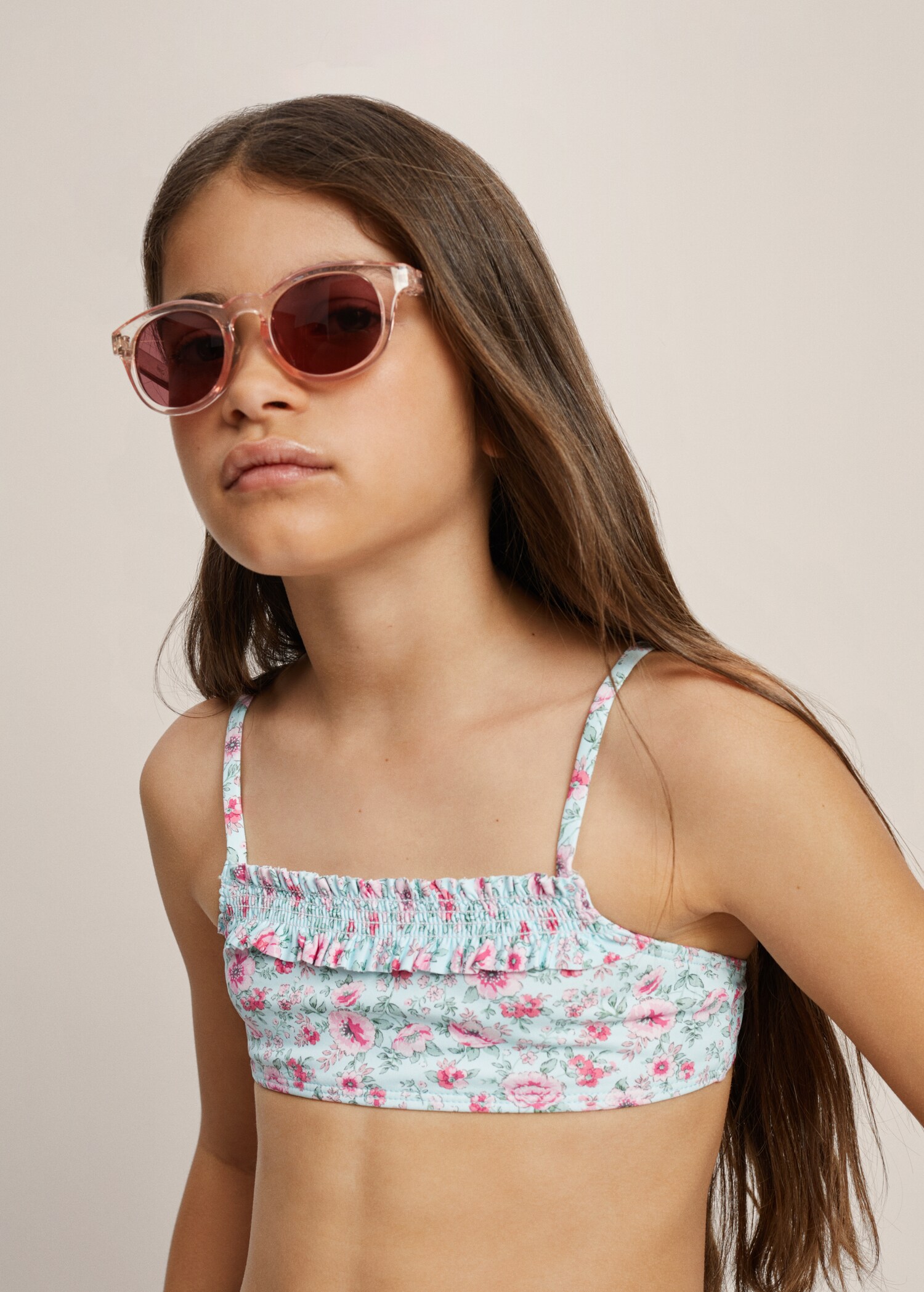 Floral bikini with ruffles - Details of the article 1