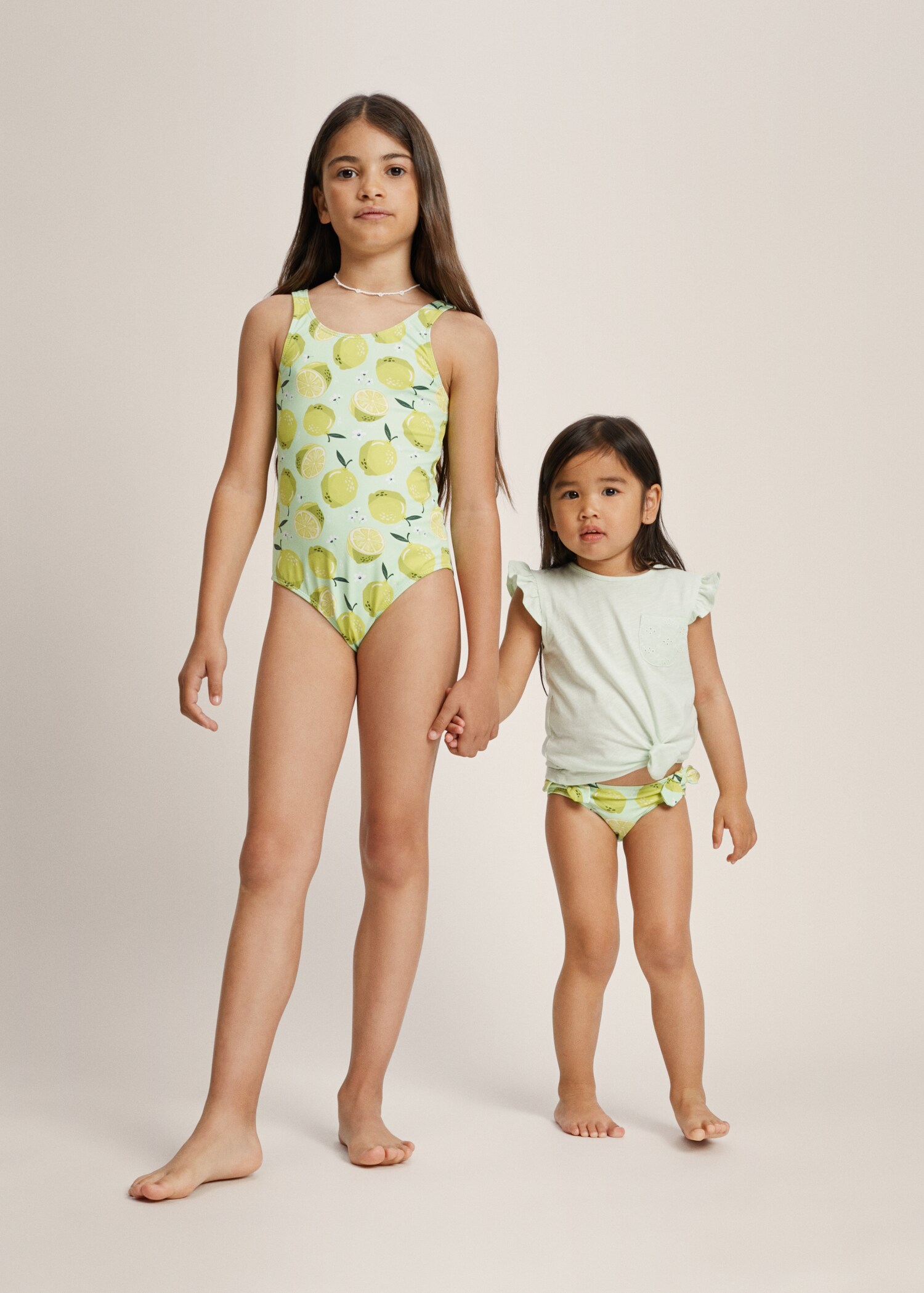 Lime-print swimsuit - Details of the article 6